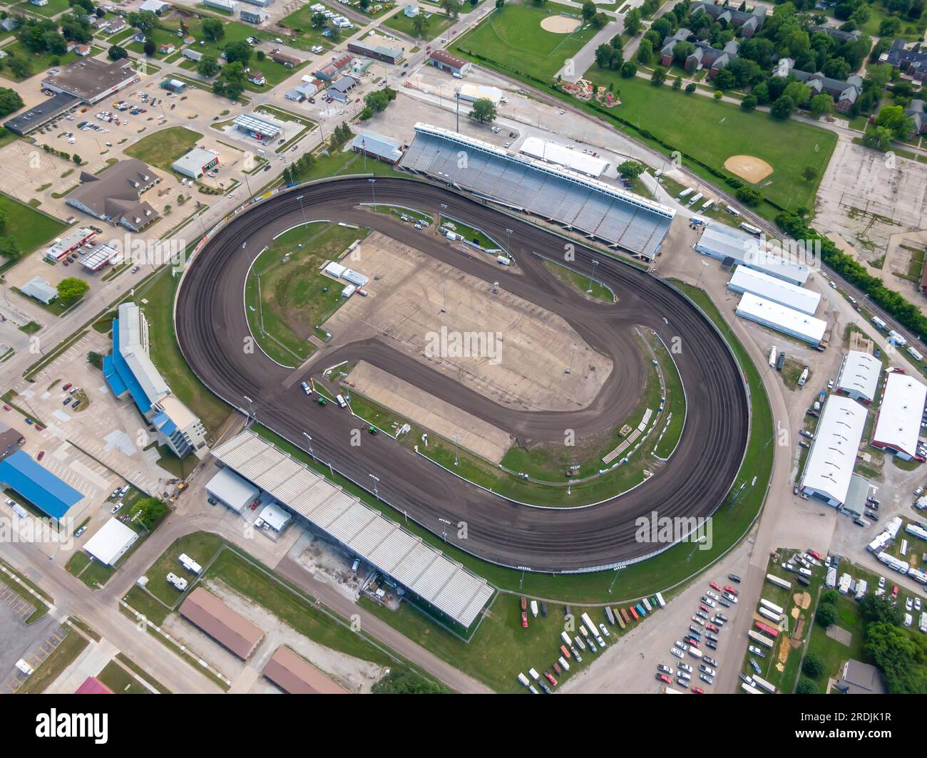 19 luglio 2020, Knoxville, Iowa, Stati Uniti: Il Knoxville Raceway è un circuito ovale semi-banked di 2 km di terra (zook Clay) situato nella contea di Marion Foto Stock