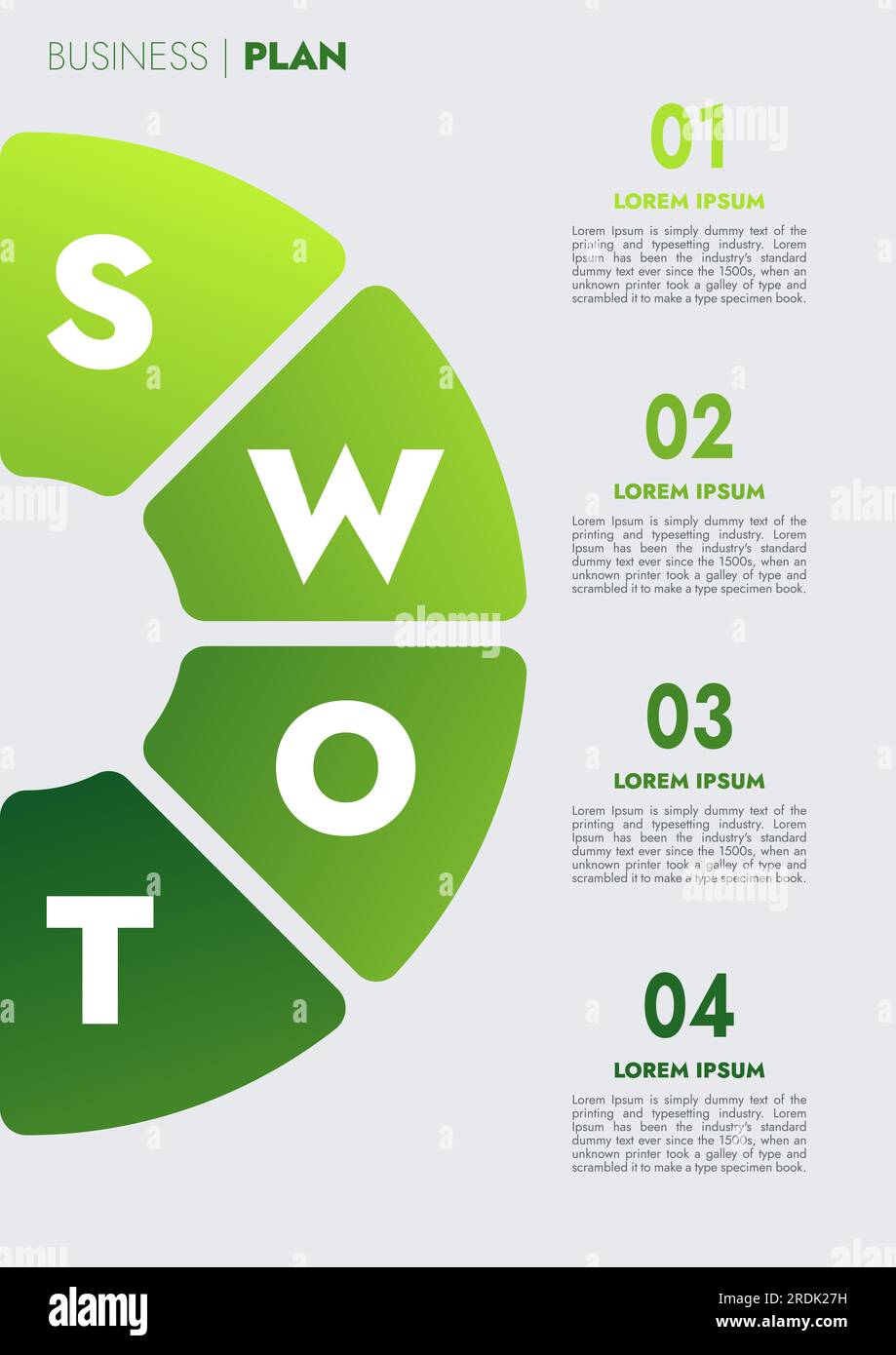 Il modello infografico per la visualizzazione dei dati delle presentazioni e delle funzioni include un diagramma di processo con diagrammi, passaggi e opzioni. Foto Stock