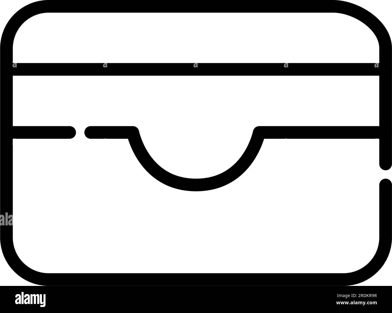 Astuccio per titolare della carta. Pagamenti senza contanti. Pixel Perfect, tratto modificabile Illustrazione Vettoriale