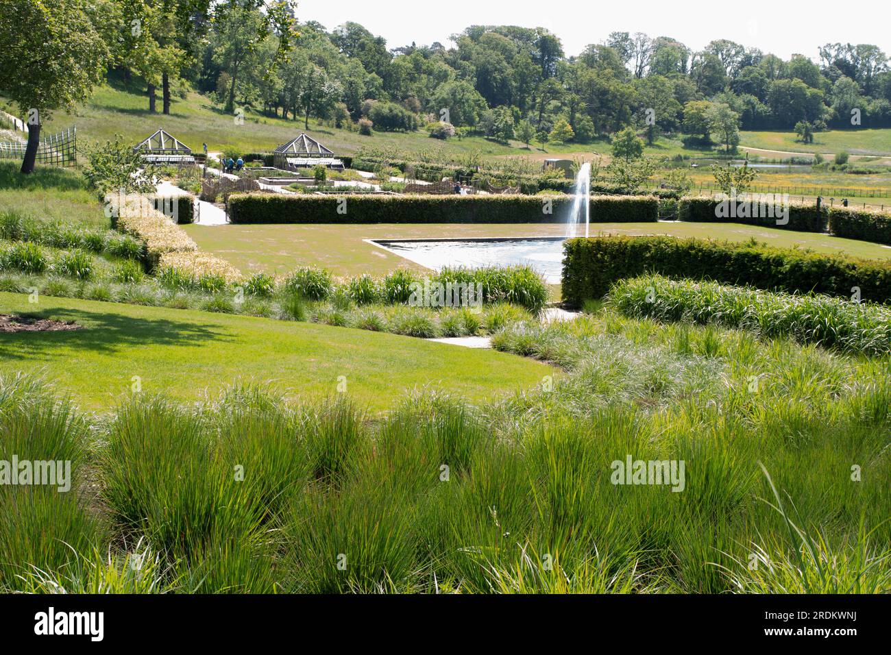 Vista dei giardini al Newt Somerset Foto Stock