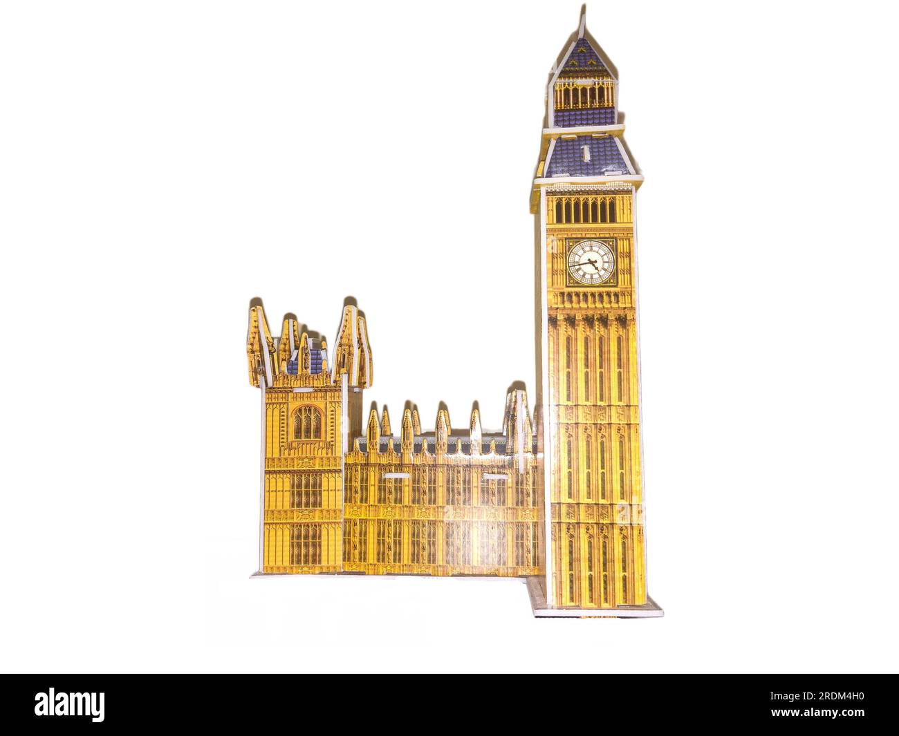 Big Ben realizzato con puzzle 3D. Foto Stock