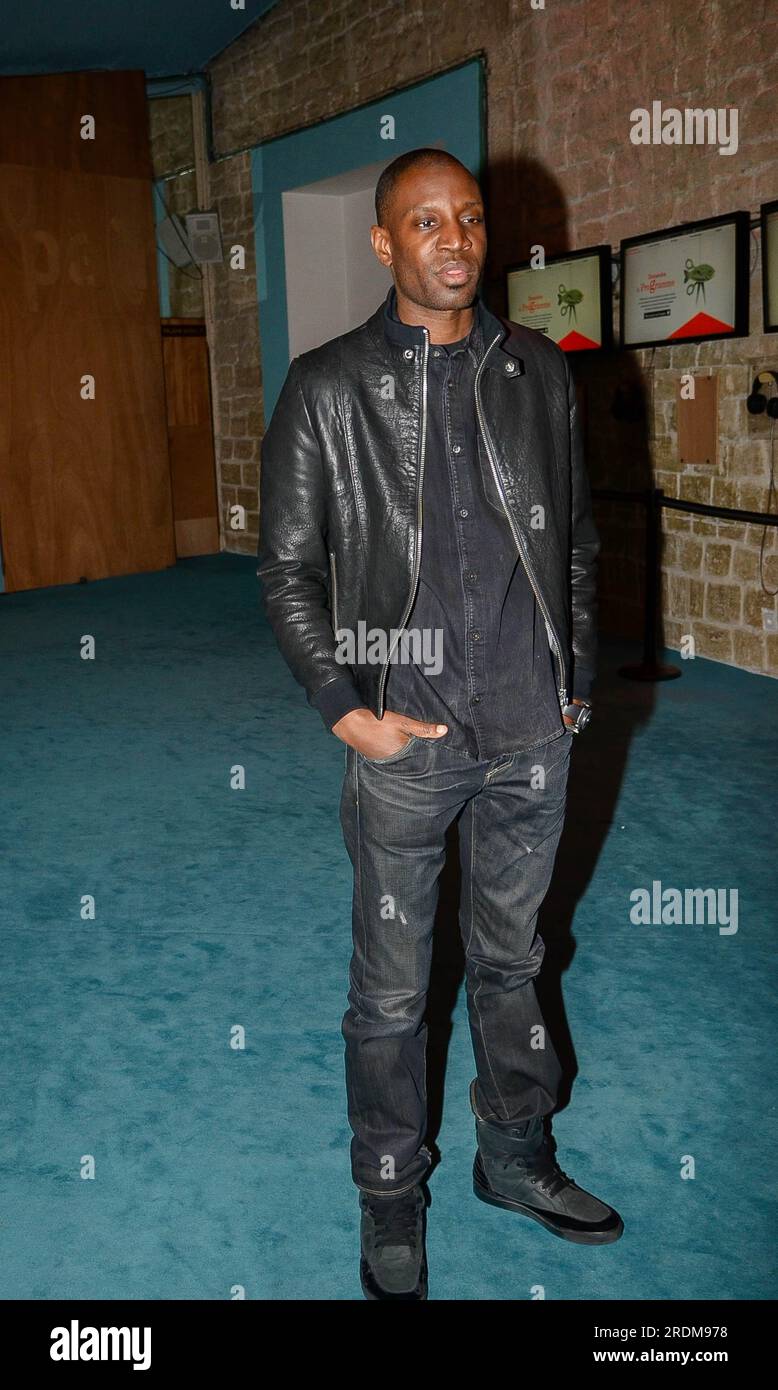 Le rappeur Abd al Malik au Théâtre du Rond-Point à Paris, où se tenait une soirée 'contre la haine' à Paris, le 02/12/2013. Foto Stock