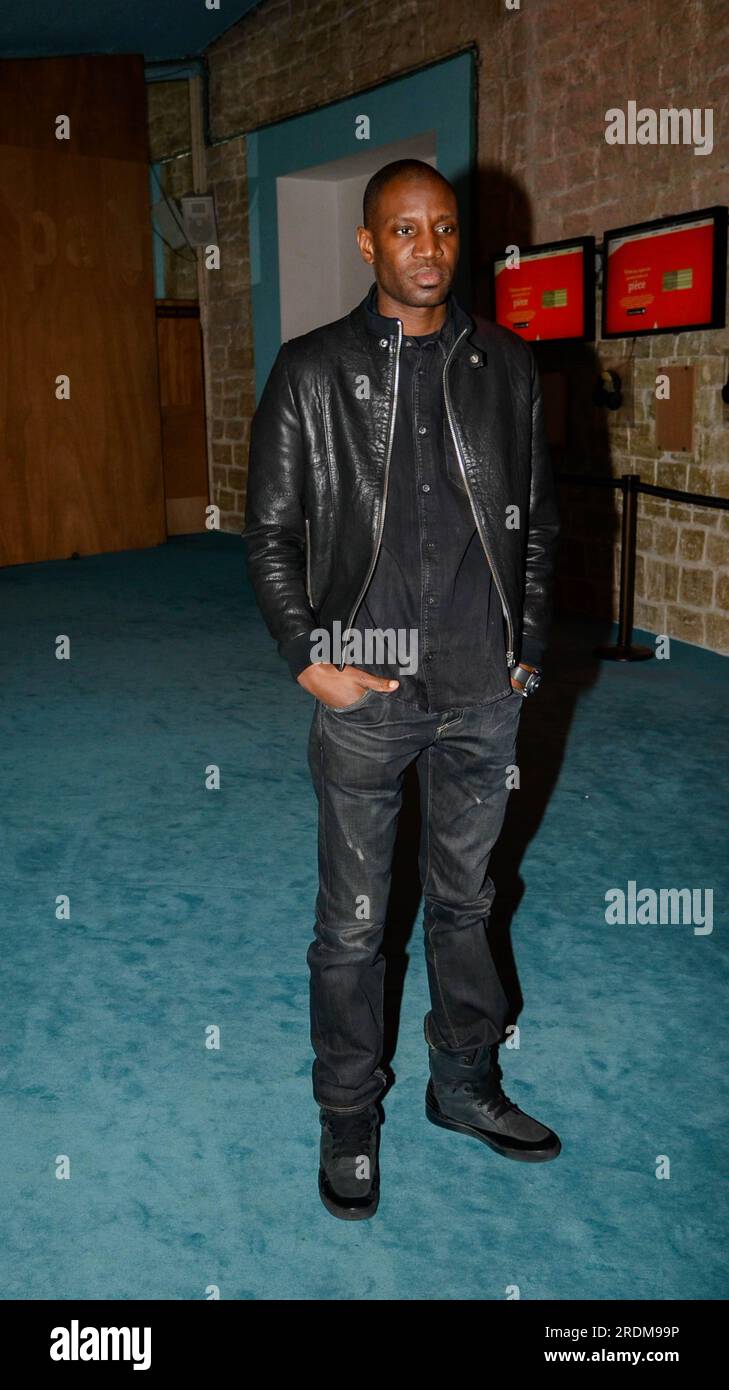 Le rappeur Abd al Malik au Théâtre du Rond-Point à Paris, où se tenait une soirée 'contre la haine' à Paris, le 02/12/2013. Foto Stock