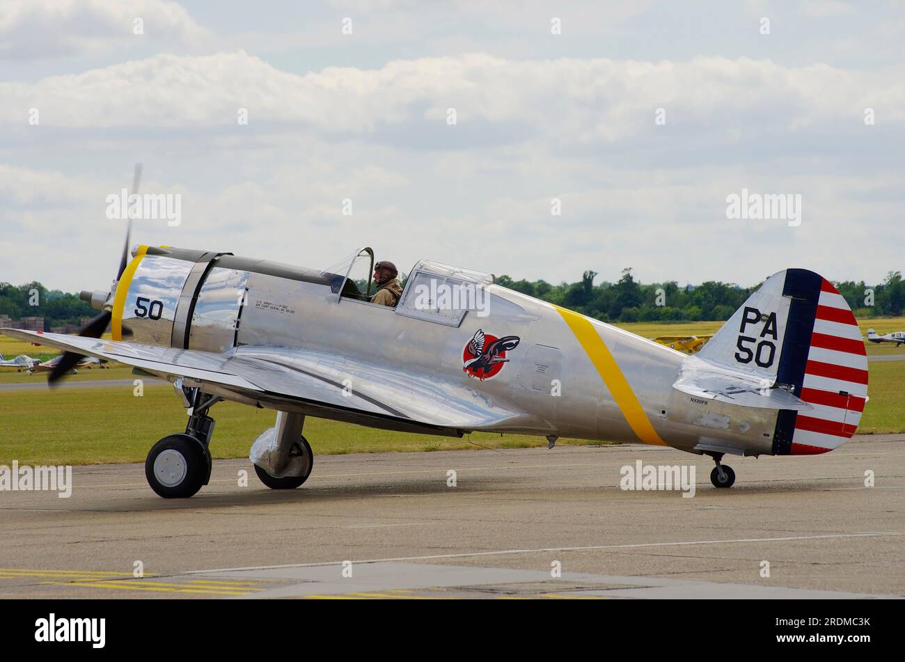 Curtiss P-36, Hawk, 75, 38-210, Duxford, Flying Legends 2015 Foto Stock