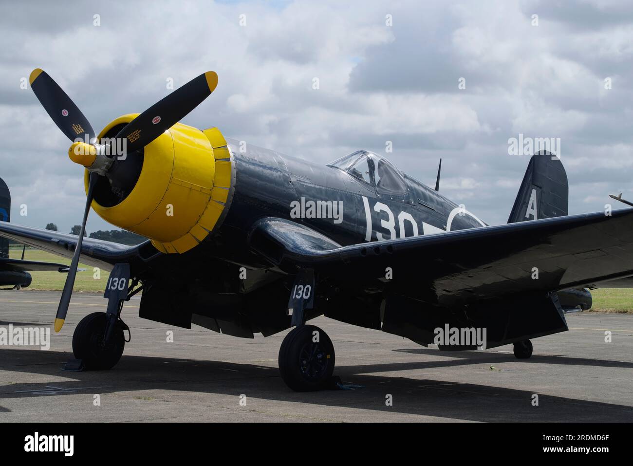 Vought Goodyear FG-1D Corsair KD345, G-FGDI, Flying Legends 2023, Church Fenton, Leeds, Foto Stock