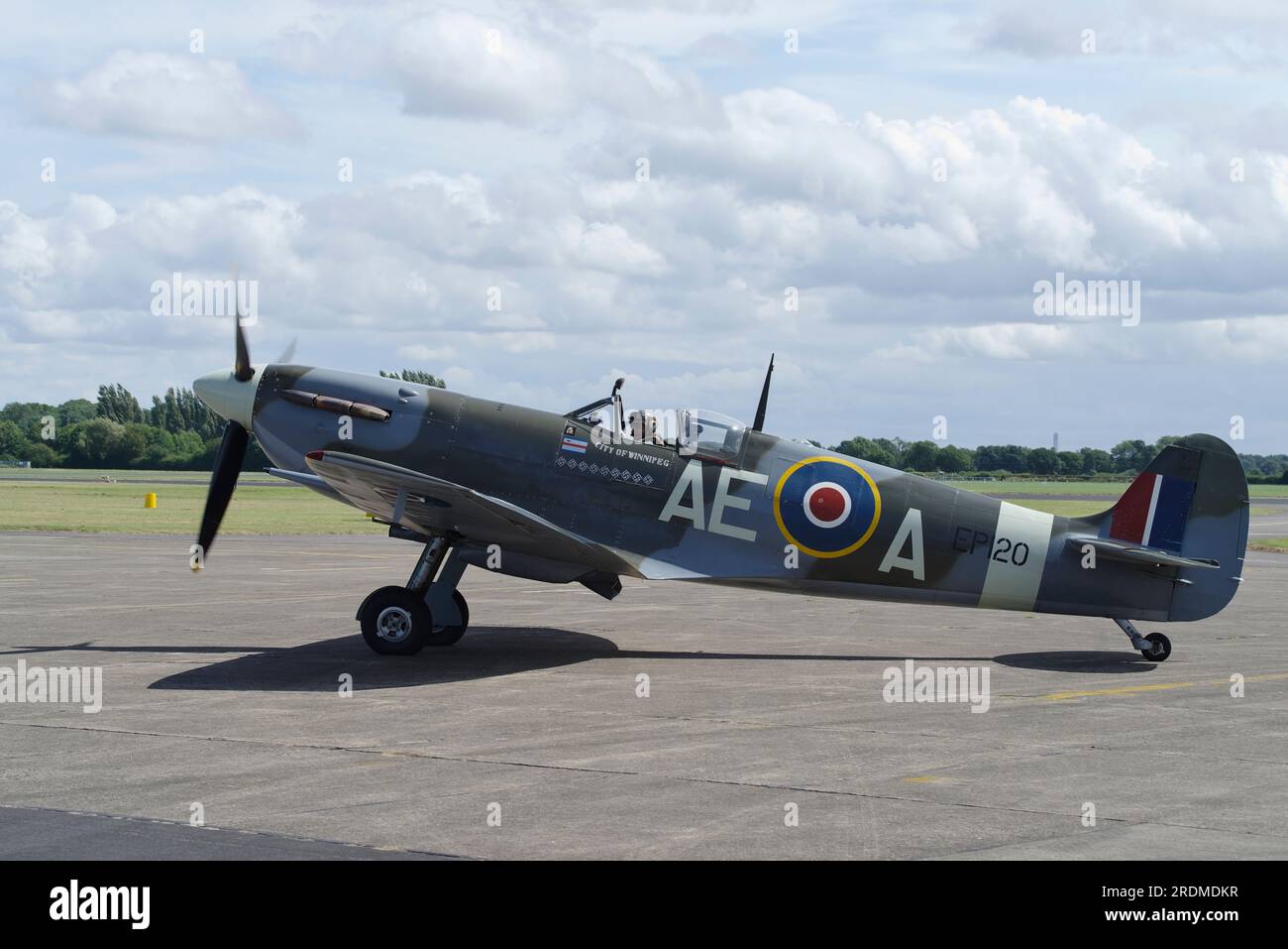 Vickers Supermarine, Spitfire, VB, EP120, G-LFVB, Flying Legends 2023, Church Fenton, Leeds, Foto Stock