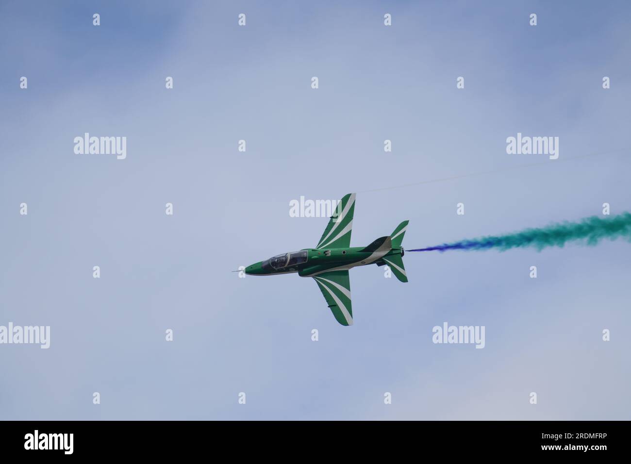 ROYAL SAUDI AIR FORCE SAUDI HAWKS DISPLAY TEAM al Royal International Air Tattoo RAF Fairford 2023 Foto Stock