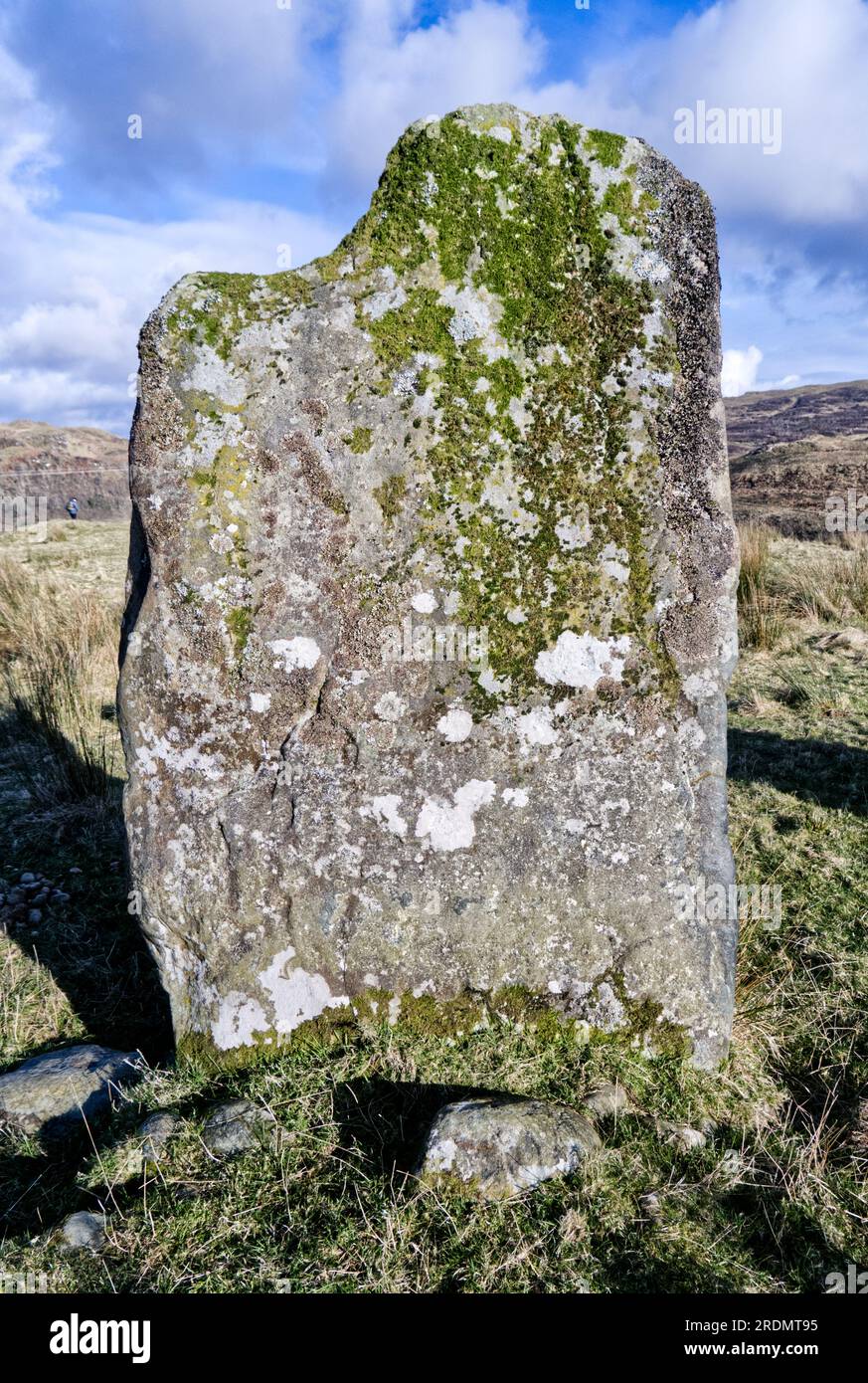 Carnasserie in pietra. Un allineamento in pietra neolitica di circa cinquemila anni fa. Vicino a Kilmartin, Argyll, Scozia. Foto Stock
