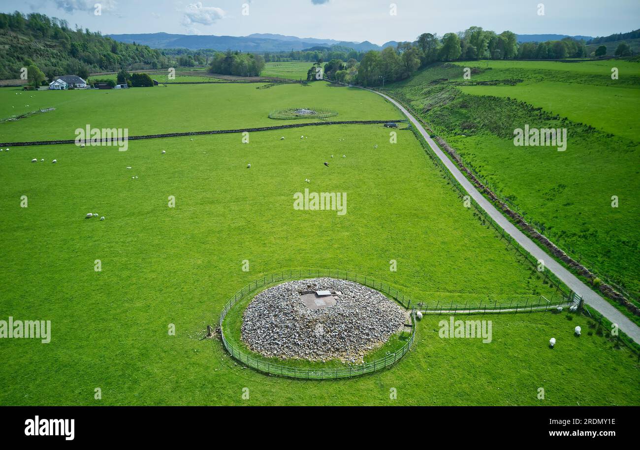 Nether Largie North Cairn, Kilmartin Glen Neolthic Site, Kilmartin, Argyll, Scozia Foto Stock