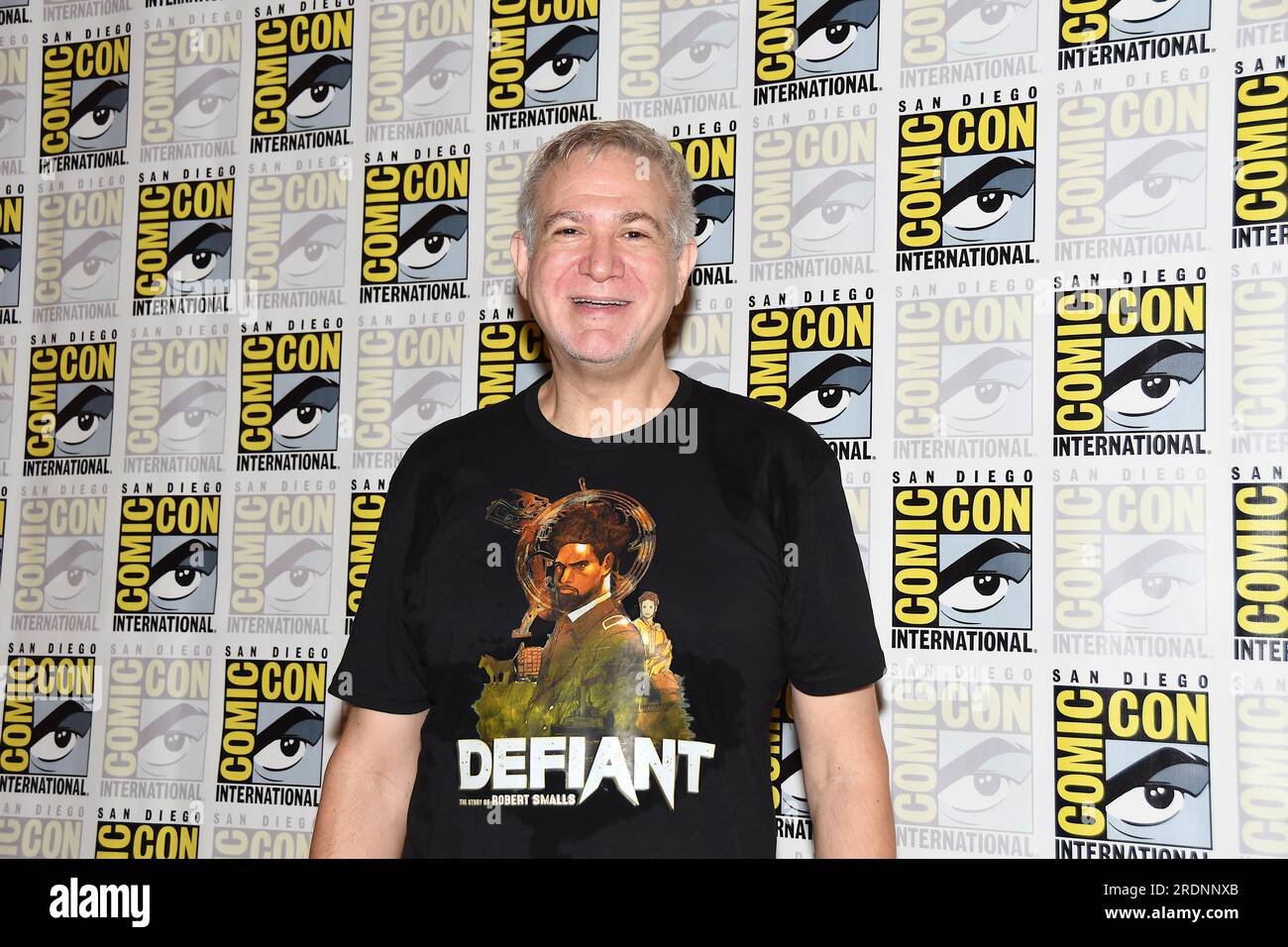 David Baxter arriva alla photocall di William Shatner: Call me Bill al San Diego Comic-con International Day Three tenutosi il 22 luglio 2023. Foto Stock