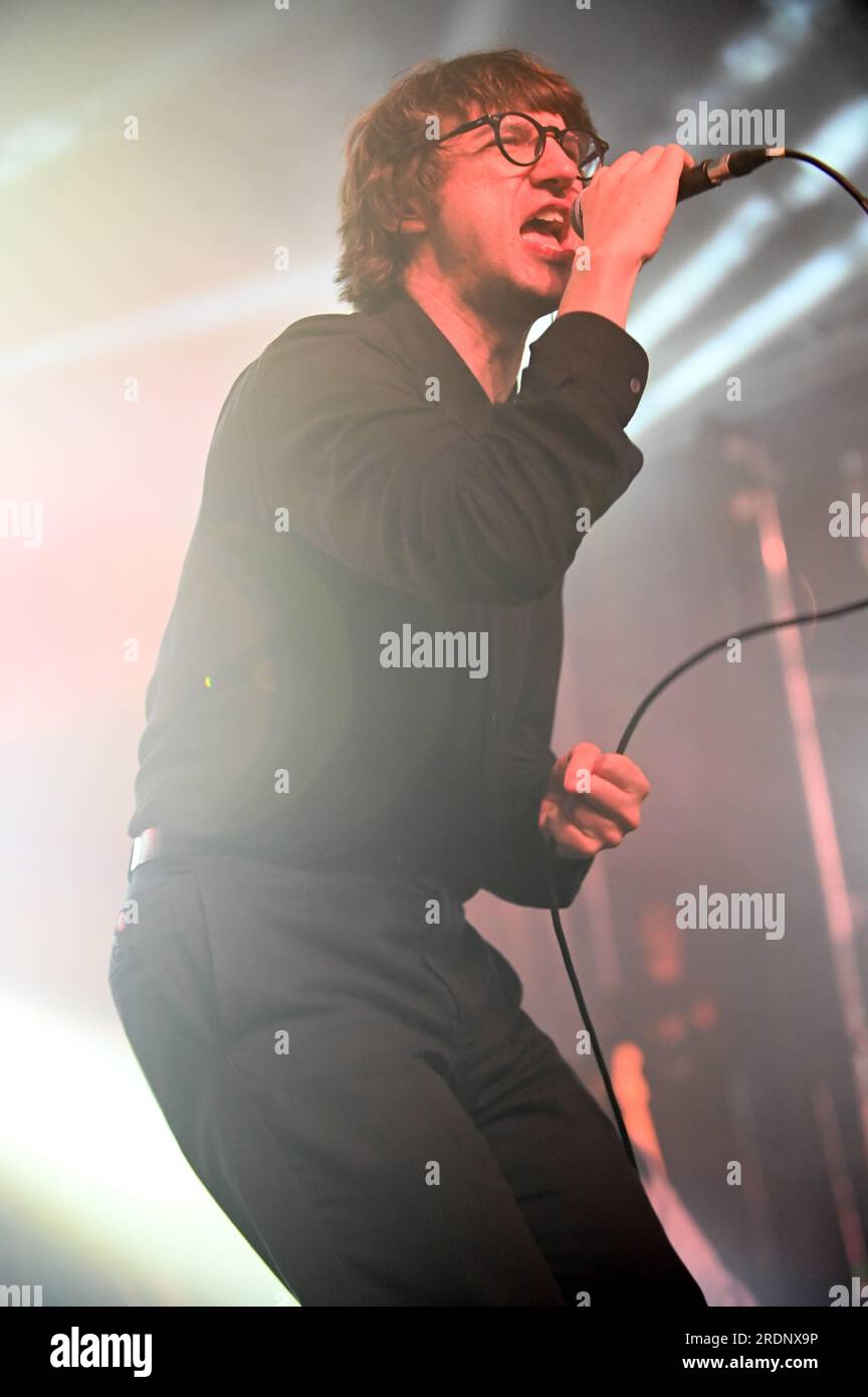 22 luglio 2023, Sheffield, South Yorkshire, U.K: Spector,Performing at Tramlines Festival,Sheffield , UK , 22.07.2023 (Credit Image: © Robin Burns/ZUMA Press Wire) SOLO PER USO EDITORIALE! Non per USO commerciale! Foto Stock