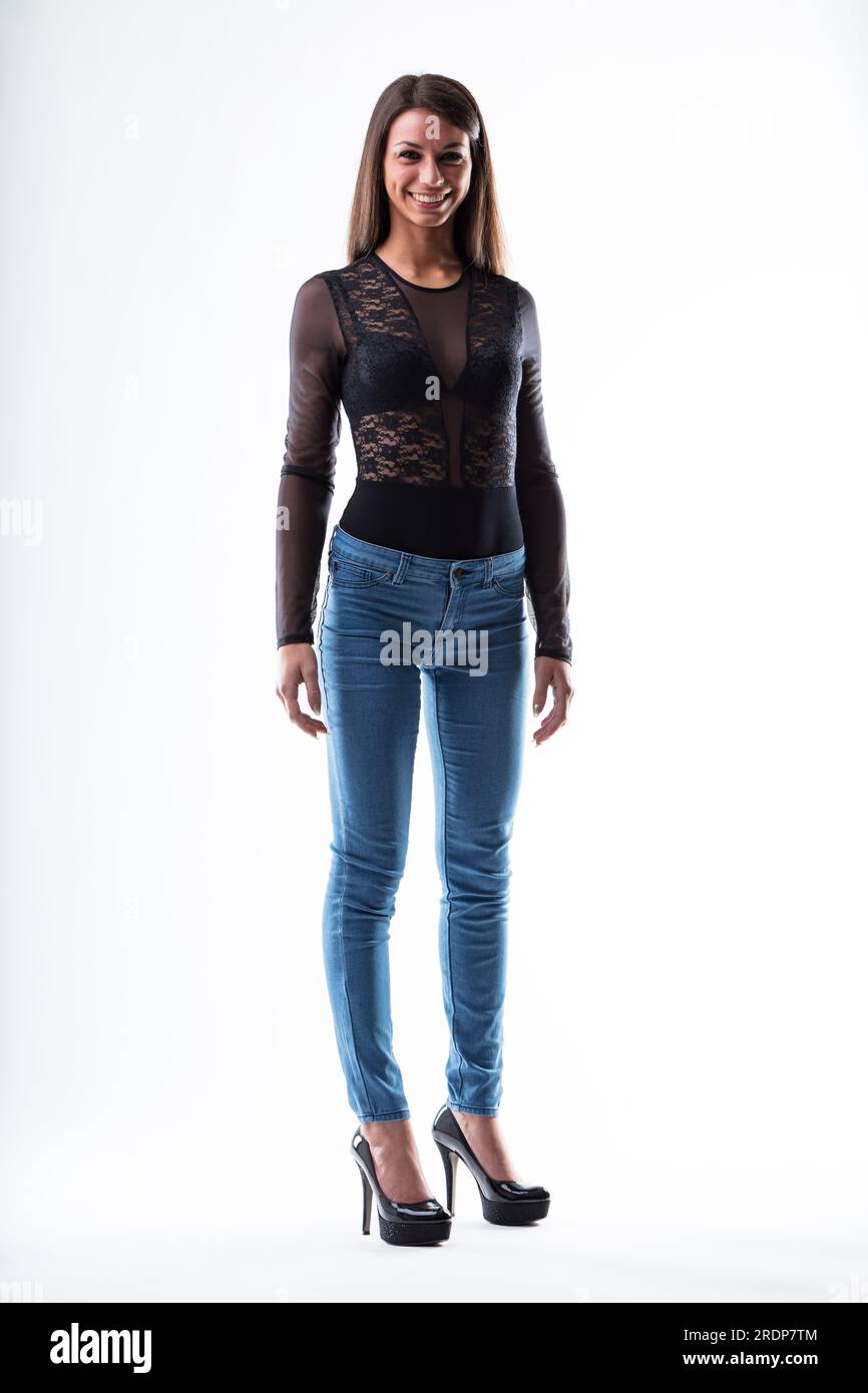 Jeans e deals tacchi alti