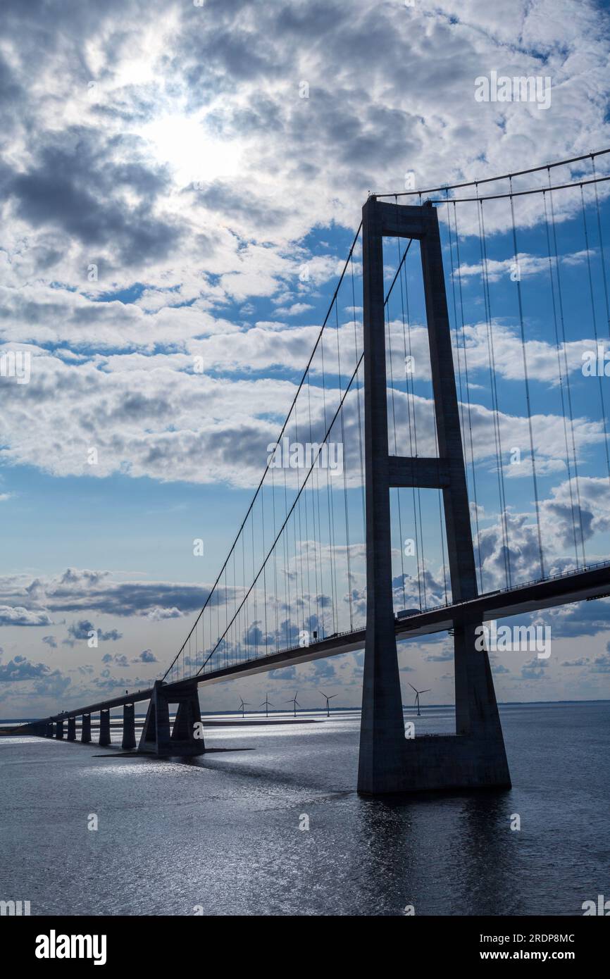 Il Ponte del grande Belt, Danimarca, Europa Foto Stock