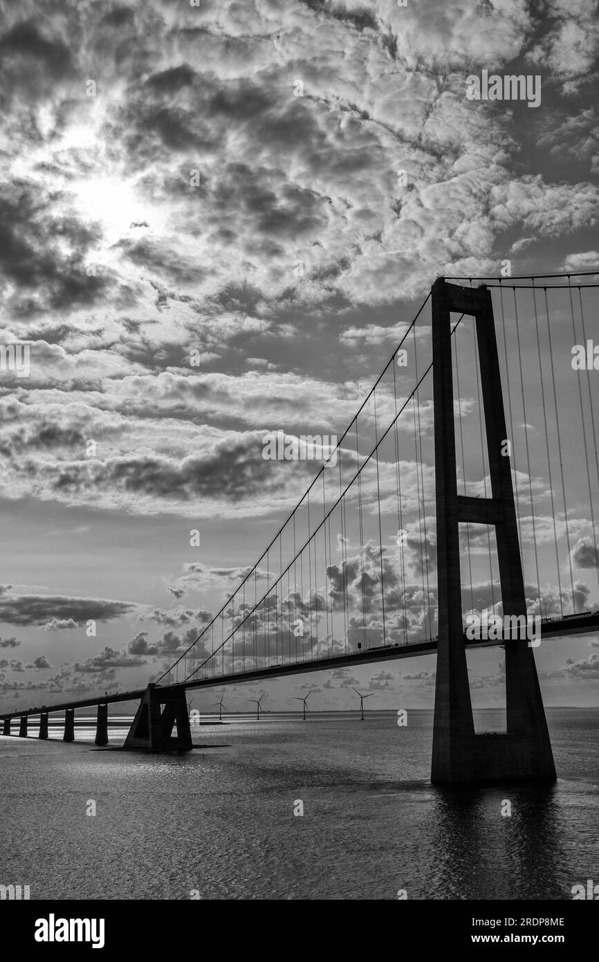 Il Ponte del grande Belt, Danimarca, Europa Foto Stock