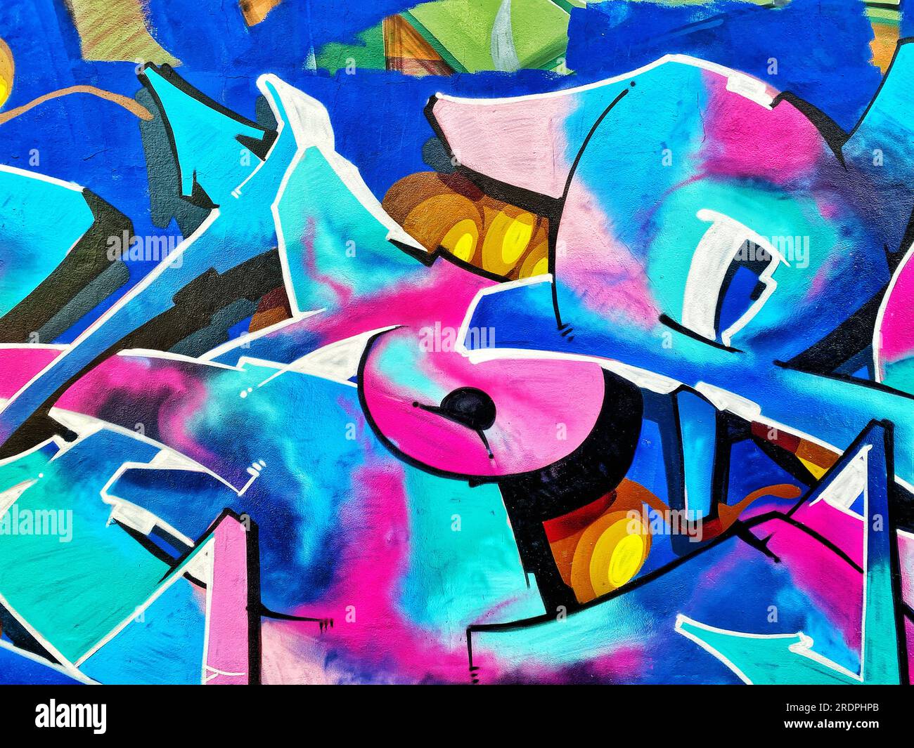 Graffiti Color Rosa Arte dell'aerosol immagini e fotografie stock ad alta risoluzione - Alamy