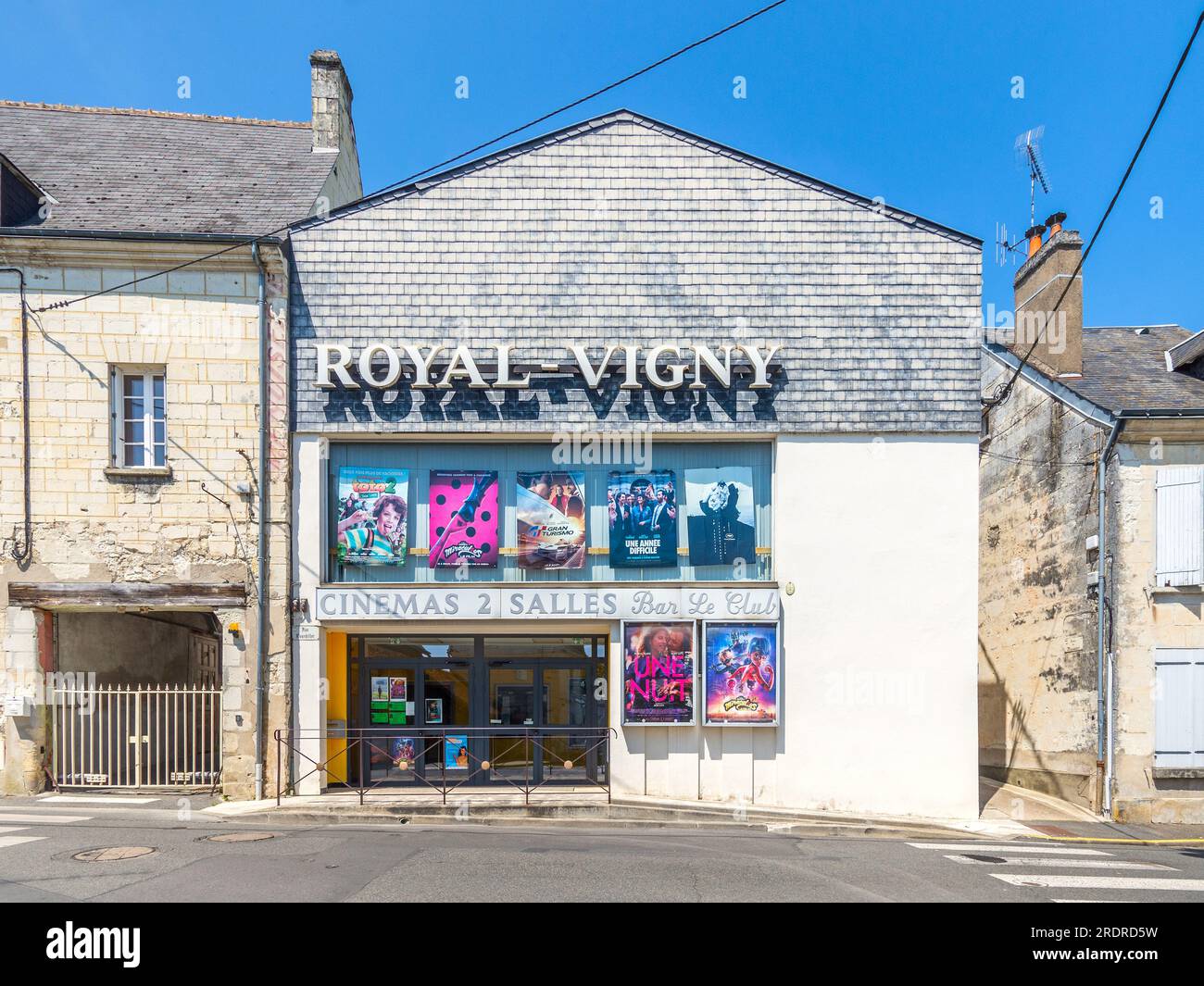 Cinema Royal Vigny in Rue Bourdillet, Loches, Indre-et-Loire (37), Francia. Foto Stock