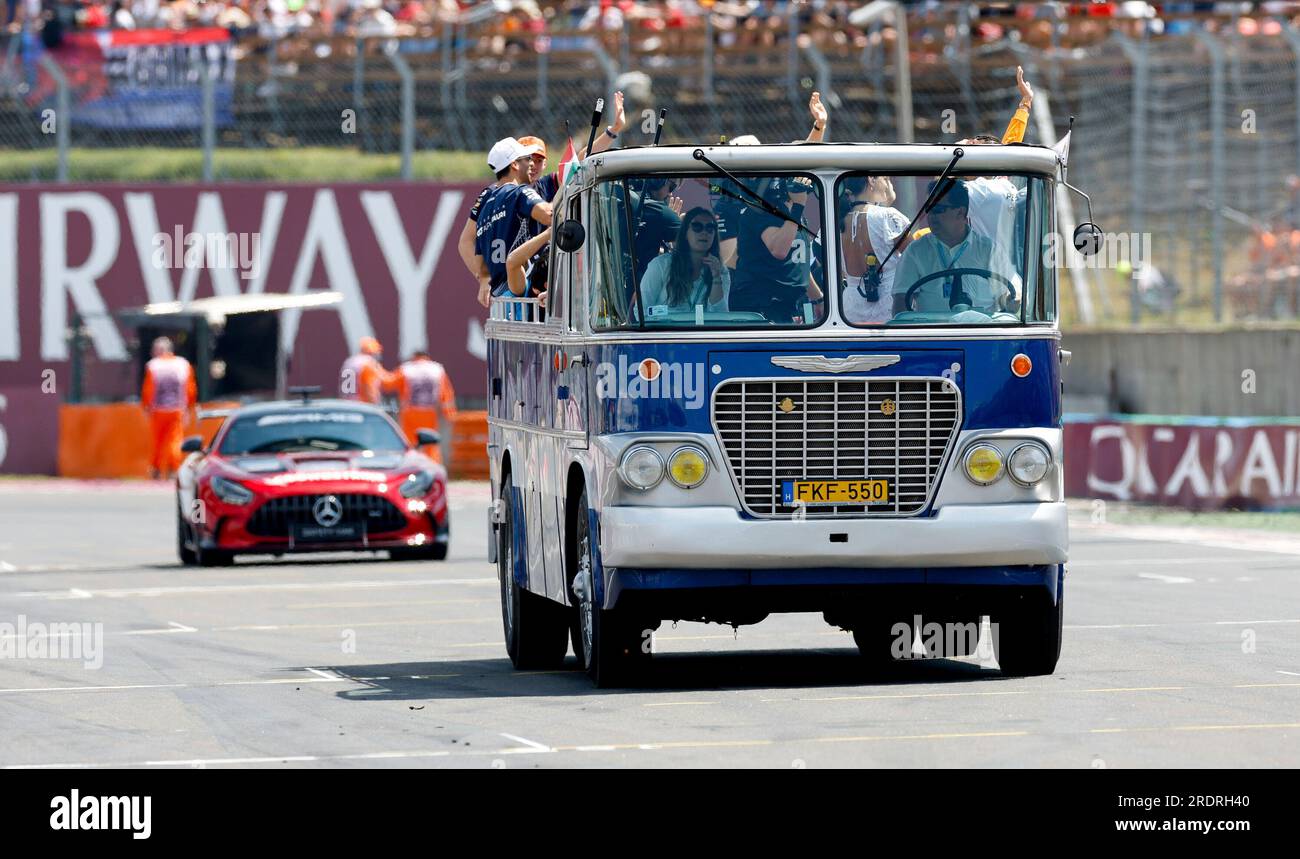 Budapest, Ungheria. 23 luglio 2023. Sfilata piloti, Gran Premio di F1 d'Ungheria a Hungaroring il 23 luglio 2023 a Budapest, Ungheria. (Foto di HIGH TWO) credito: dpa/Alamy Live News Foto Stock