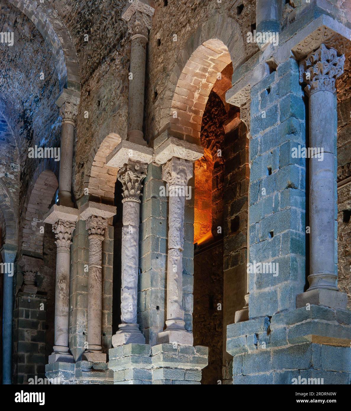 Monasterio de Sant Pere de Rodes, siglo XII Foto Stock