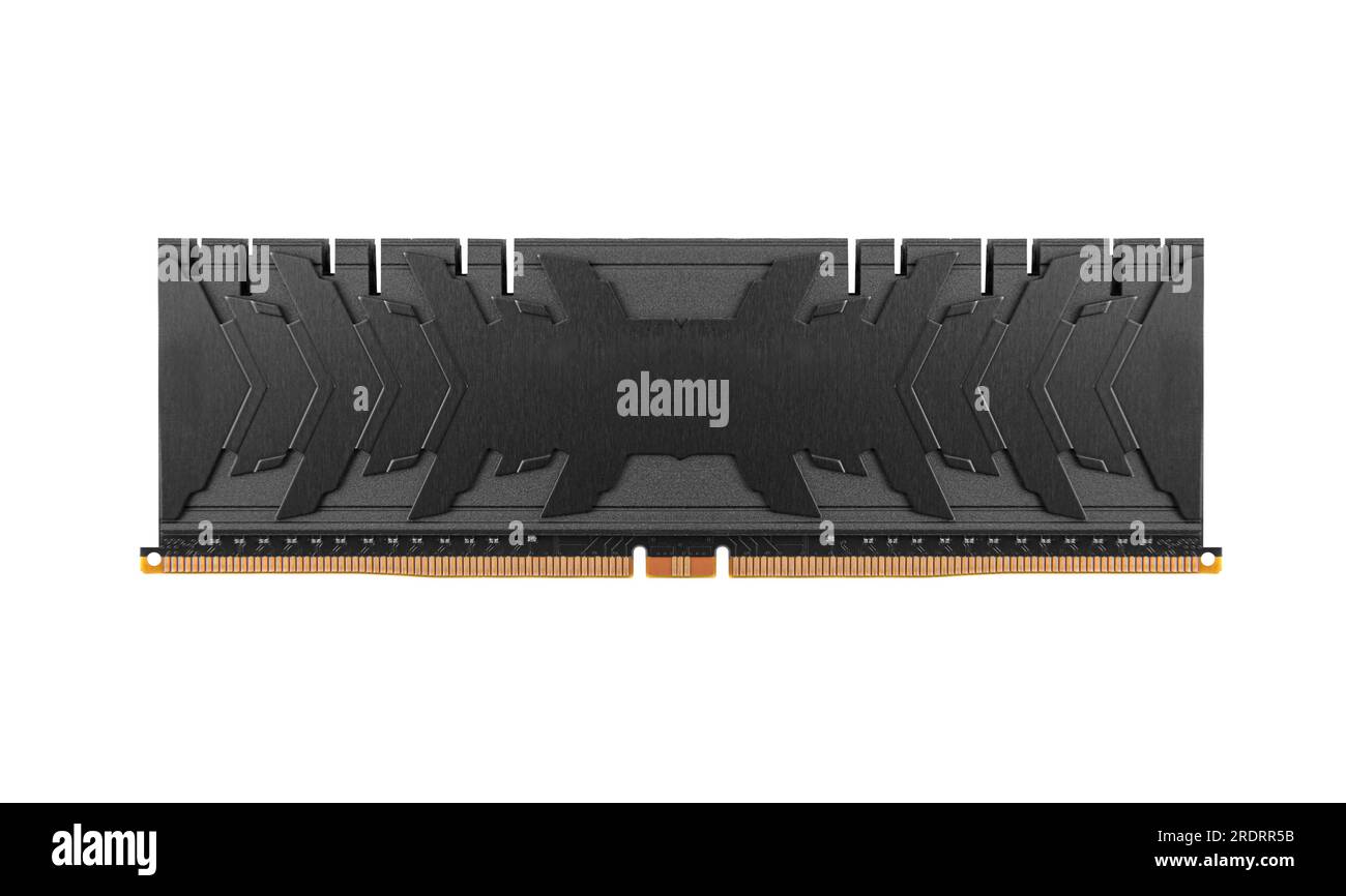 RAM di un personal computer su un bianco. Foto Stock