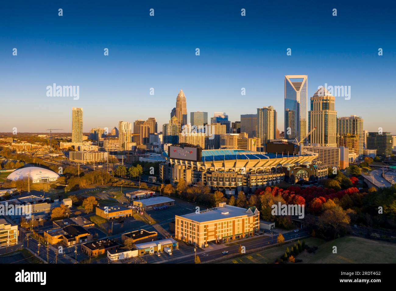 Charlotte è la città più popolosa dello stato americano della Carolina del Nord. Situata nel Piemonte, è la 16° città più popolosa degli Stati Uniti Foto Stock