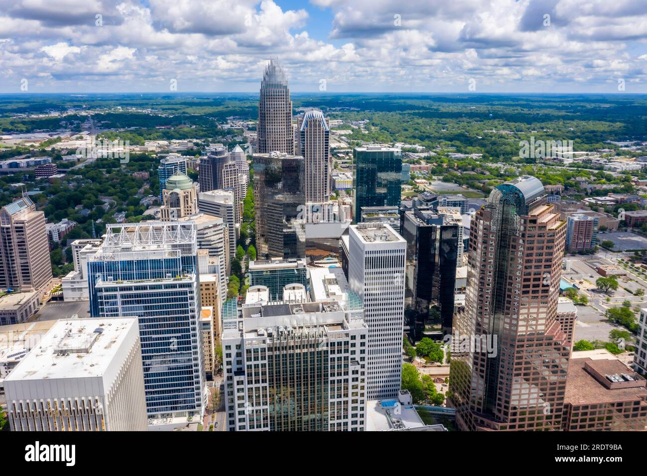 26 aprile 2020, Charlotte, Carolina del Nord, USA: Charlotte è la città più popolosa dello stato americano della Carolina del Nord. Situato nel Piemonte, IT Foto Stock