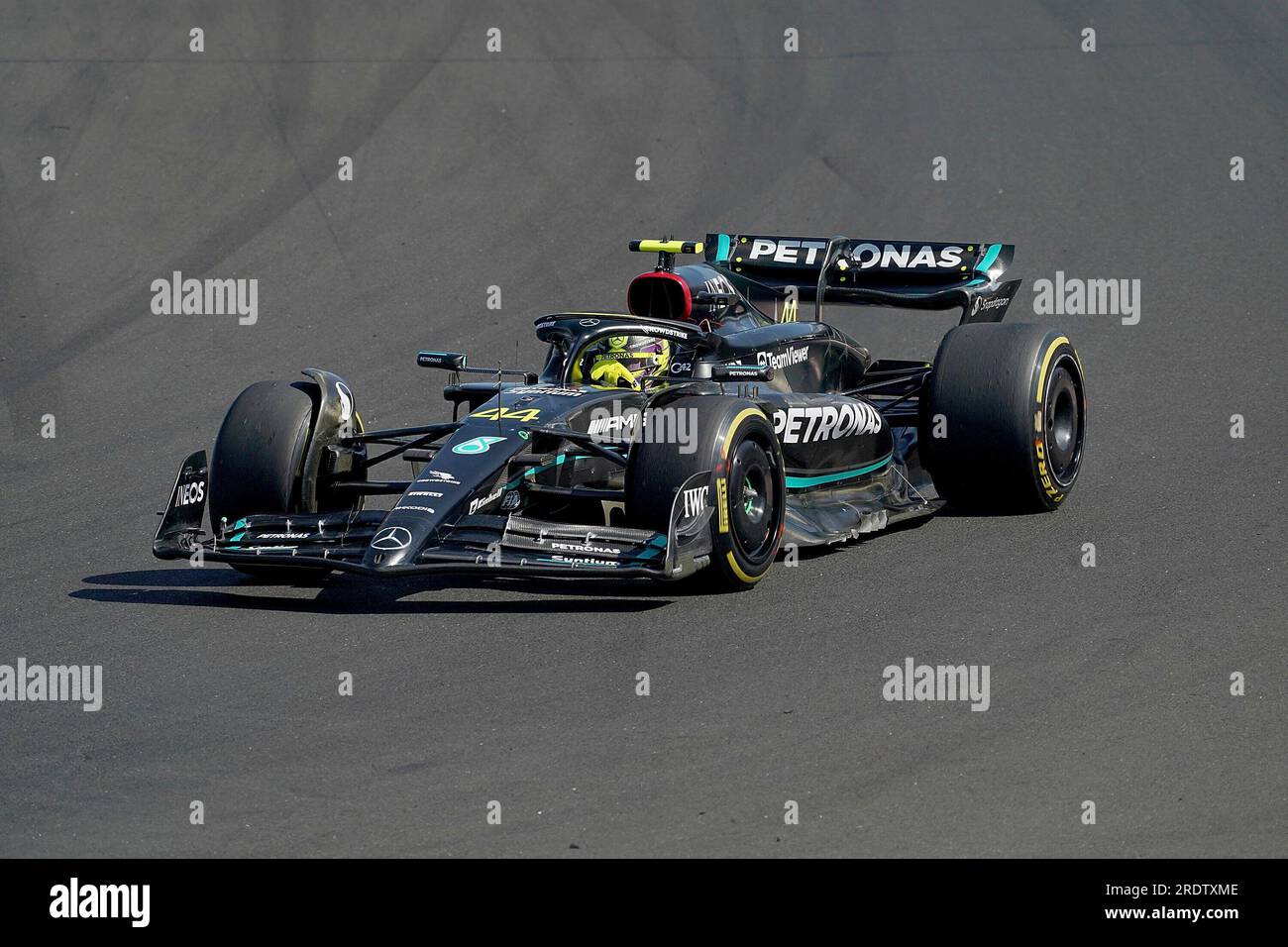 23 luglio 2023, Koasa Stadium, St.Johann, test match TSG Hoffenheim vs. Feyernoord Rotterdam, nella foto Lewis Hamilton (GBR), Mercedes-AMG Petronas Formula One Team Foto Stock