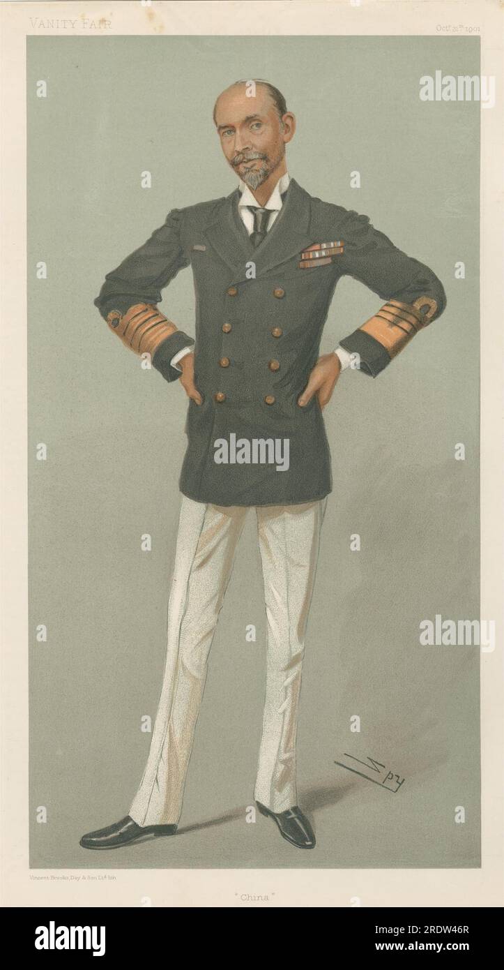 Vanity Fair: Military and Navy; 'China', Sir Edward Hobart Seymour, 31 ottobre 1901 1901 di Leslie Ward Foto Stock