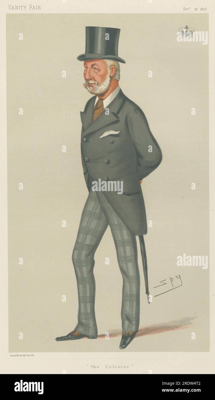 Politici - Vanity Fair. "Le colonie". Il Duca di Manchester. 28 dicembre 1878 1878 di Leslie Ward Foto Stock