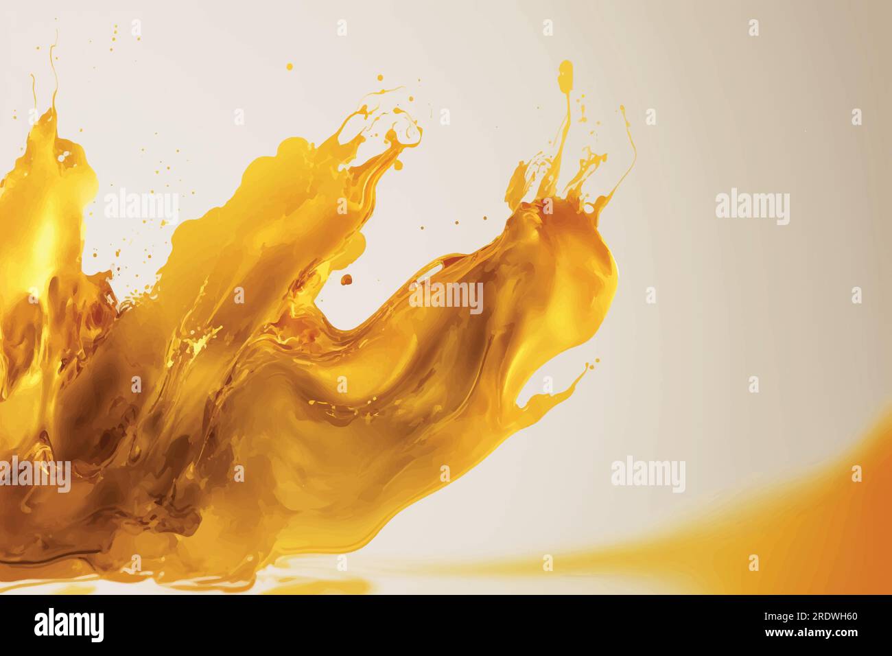 Design astratto dello sfondo color acquerello dorato Illustrazione Vettoriale