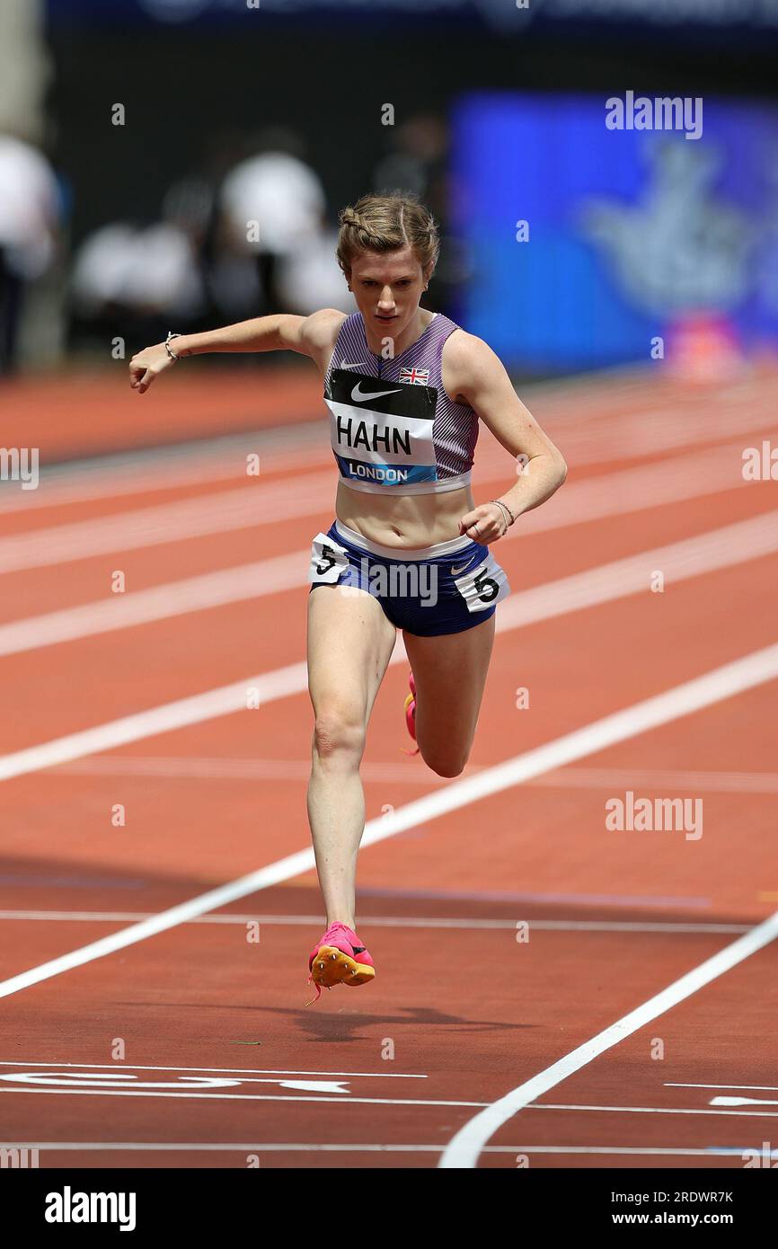 Sophie HAHN ha vinto i 100m T38 nella Wanda Diamond League allo Stadio di Londra Foto Stock