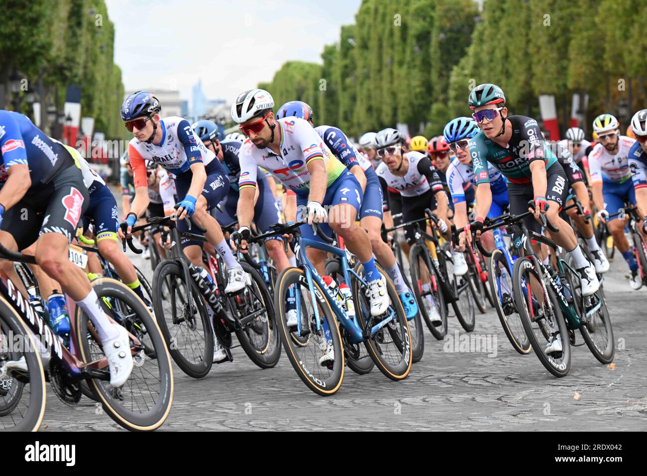 Peter Sagan nel suo ultimo tour de France a parigi Foto Stock