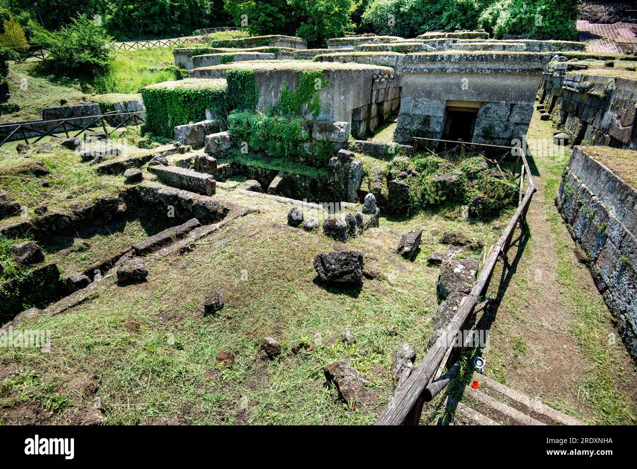 Necropoli etrusca di Crocifisso del Tufo - Orvieto - Italia Foto Stock