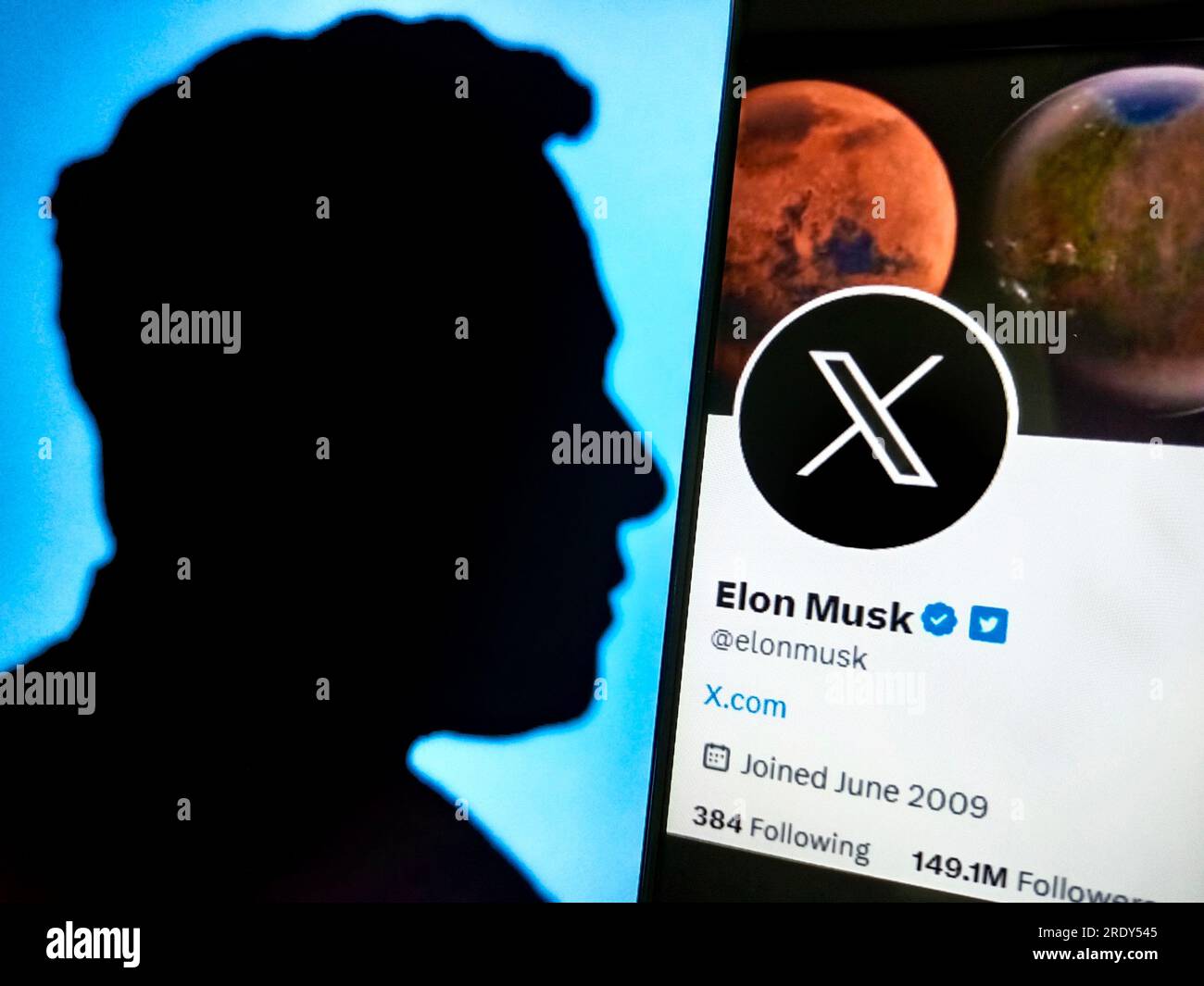 SUQIAN, CINA - 24 LUGLIO 2023 - X è il nuovo LOGO di Twitter, Suqian, provincia di Jiangsu, Cina, 24 luglio, 2023. Foto Stock