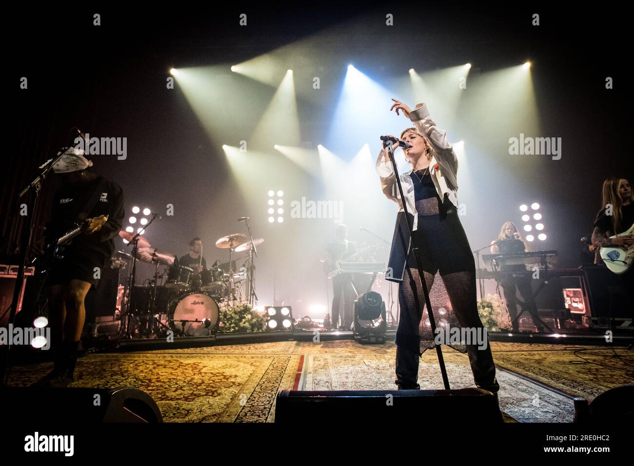 Copenhagen, Danimarca. 18 giugno 2023. La cantante, cantautrice e musicista americana Maggie Rogers esegue un concerto dal vivo al VEGA di Copenaghen. (Foto: Gonzales Photo - Thomas Rasmussen Foto Stock