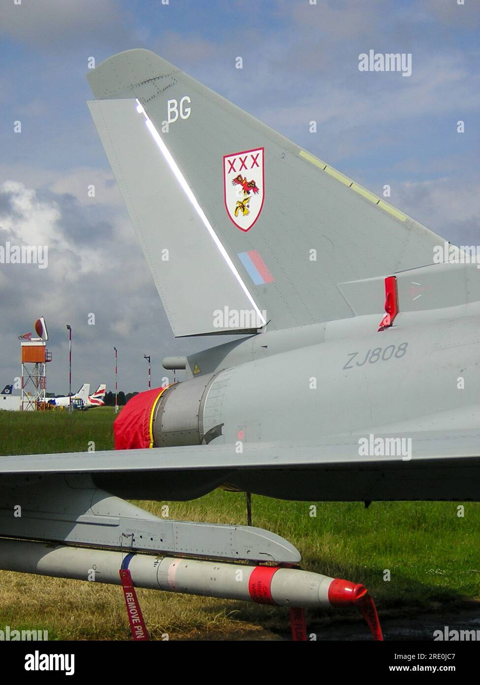 New Royal Air Force Eurofighter Typhoon T.1 ZJ808 del 29 (R) Squadron subito dopo essere entrato in servizio nel 2005. Unità di conversione operativa tifone (OCU) Foto Stock