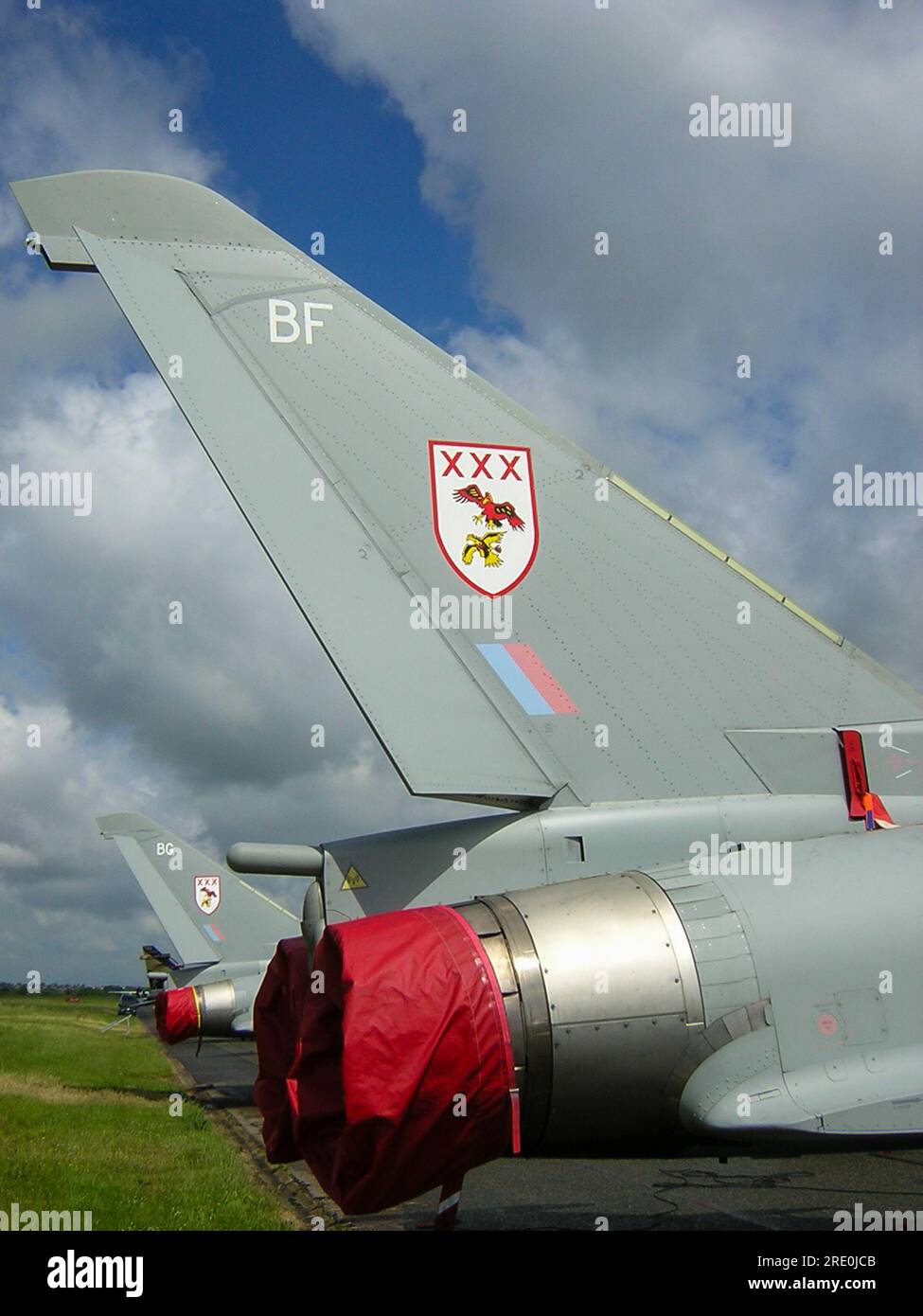 New Royal Air Force Eurofighter Typhoon T.1 ZJ808 del 29 (R) Squadron subito dopo essere entrato in servizio nel 2005. Unità di conversione operativa tifone (OCU) Foto Stock