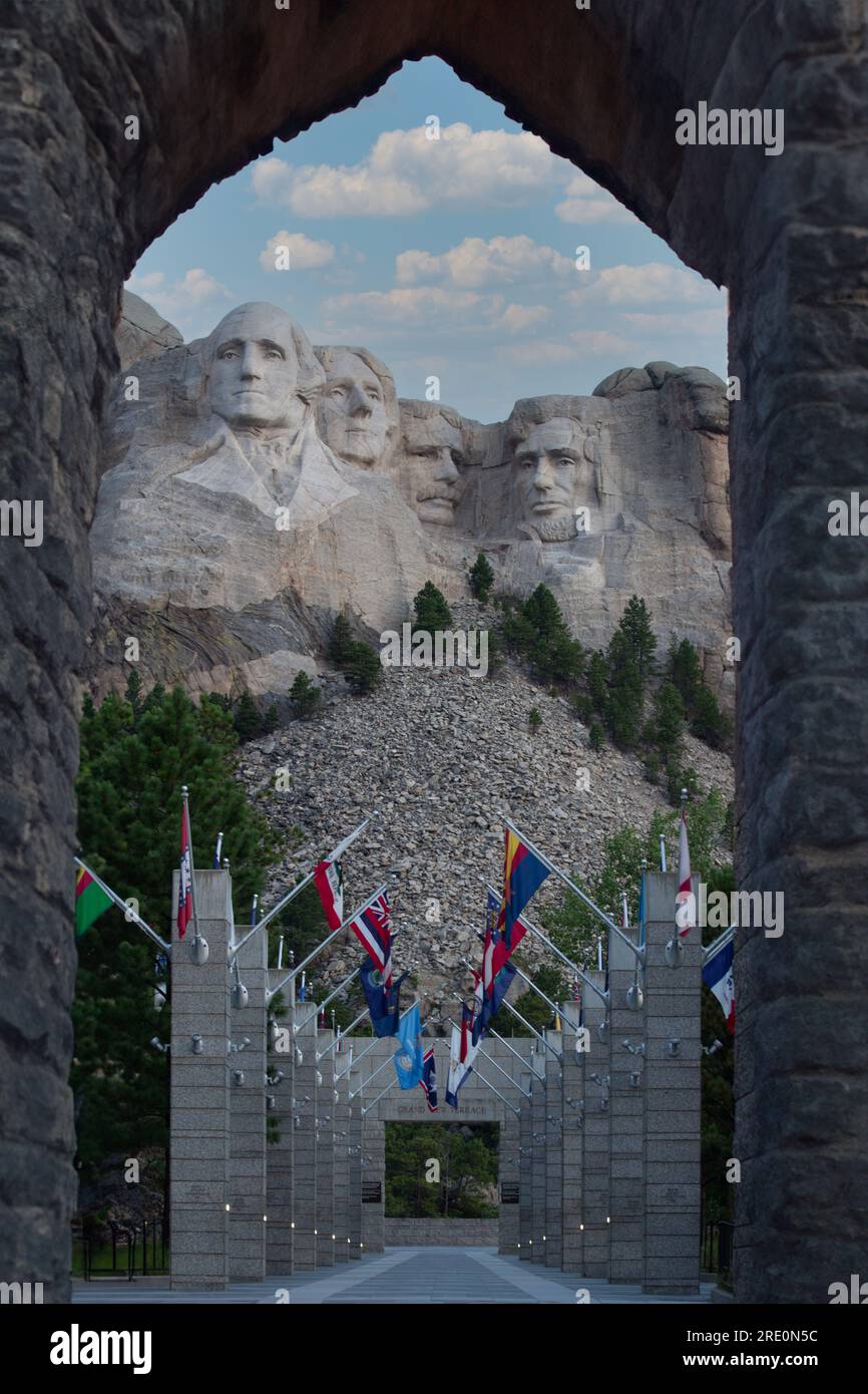 monte rushmore, south dakota, mt rushmore Foto Stock