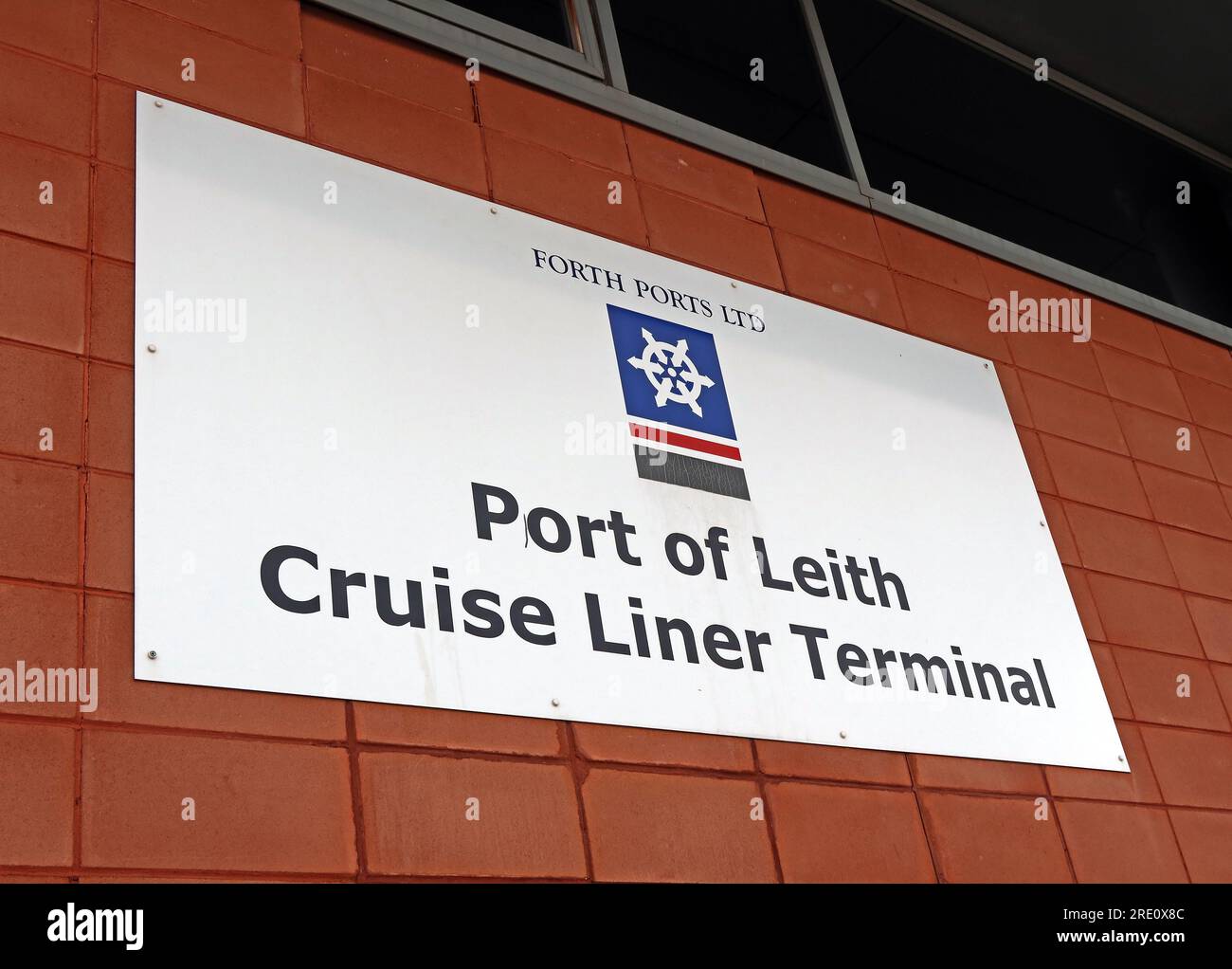 Porto di Leith, Terminal Crociere, Forth Ports, Capital Cruising - Edimburgo - Londra, Terminal Cruise Line, 100 Ocean Dr, Leith, Edinburgh EH6 6JJ Foto Stock