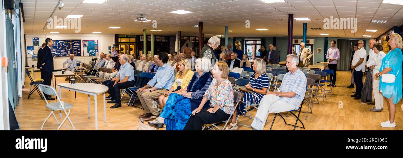 Il futuro deputato per il collegio di Exmouth and East Exeter, David Reed. Foto Stock