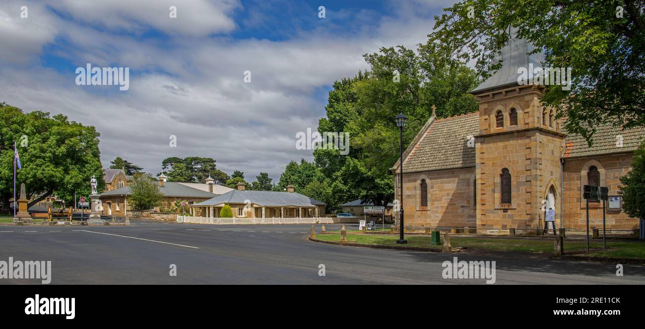 Centro storico di Ross, Tasmania, Australia Foto Stock