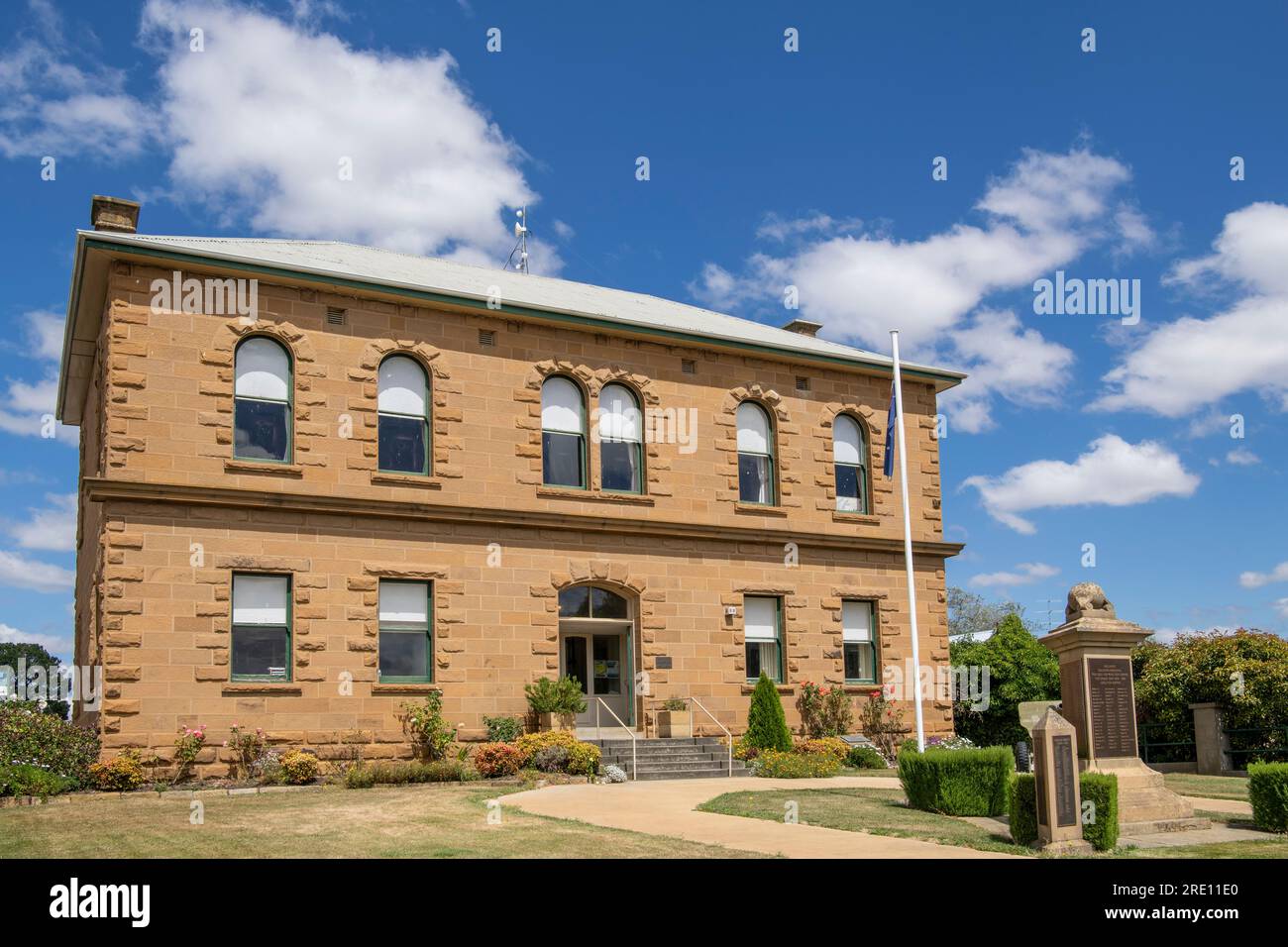 Storico municipio di Oatlands, Tasmania, Australia Foto Stock