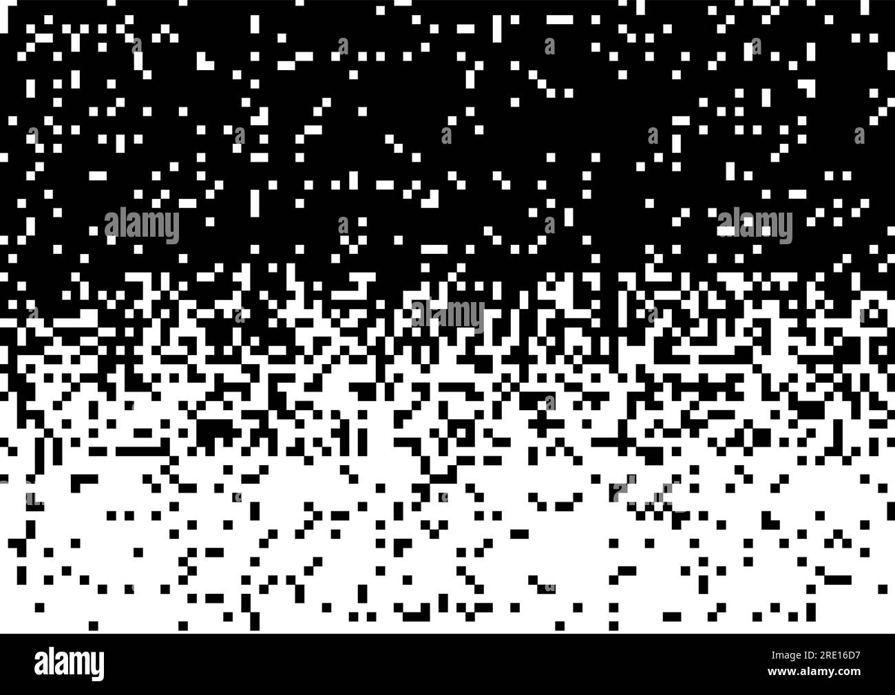 Sfondo astratto con un motivo in stile pixel Illustrazione Vettoriale
