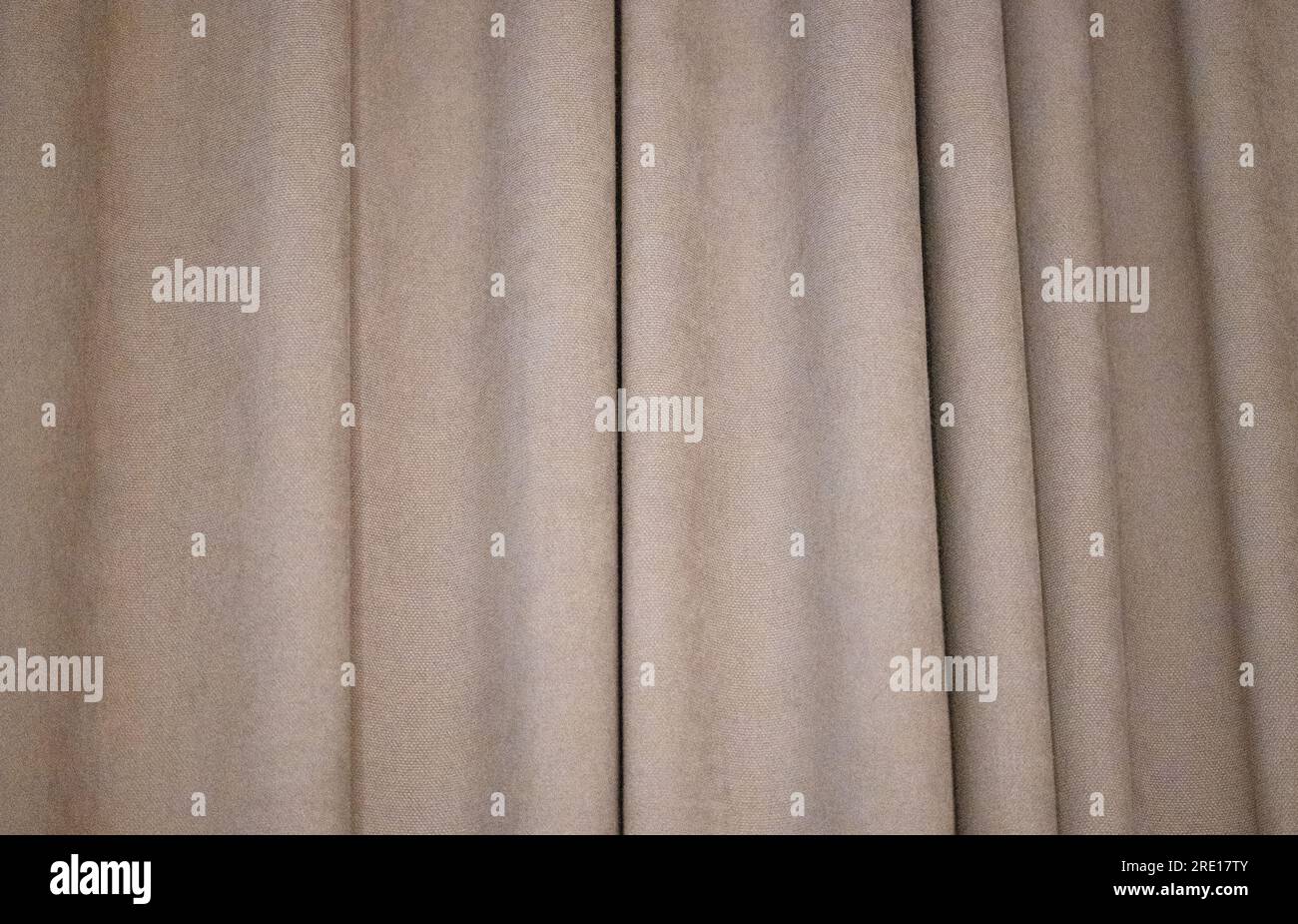 sfondo dalle pieghe delle tende macro ravvicinato Foto Stock
