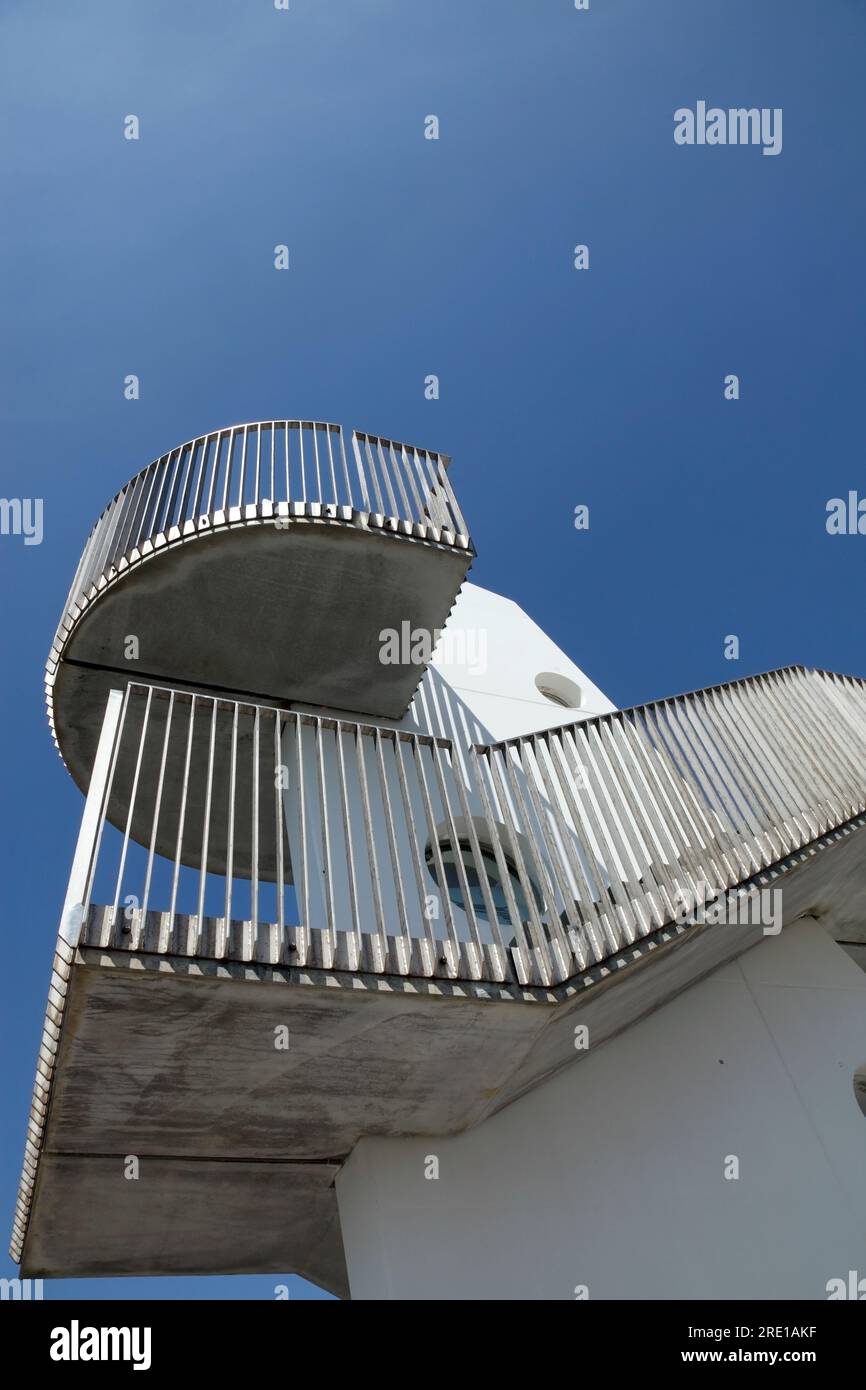 Il Sejlet / piattaforma di osservazione navigata, Esbjerg Strand, Danimarca. Foto Stock