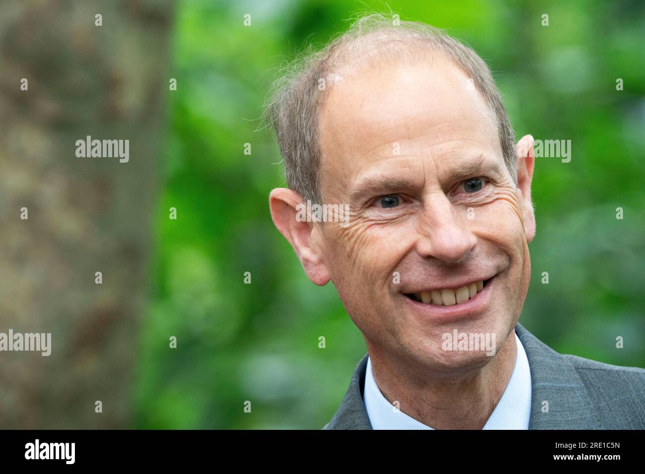 Sua altezza reale il Duca di Edimburgo visita St John's Wood martedì 27 giugno 2023. Il duca visita i St John's Wood Church Gardens come parte del tour estivo dei giardini del presidente della London Garden Society. Credito: Rob Taggart/Alamy Foto Stock