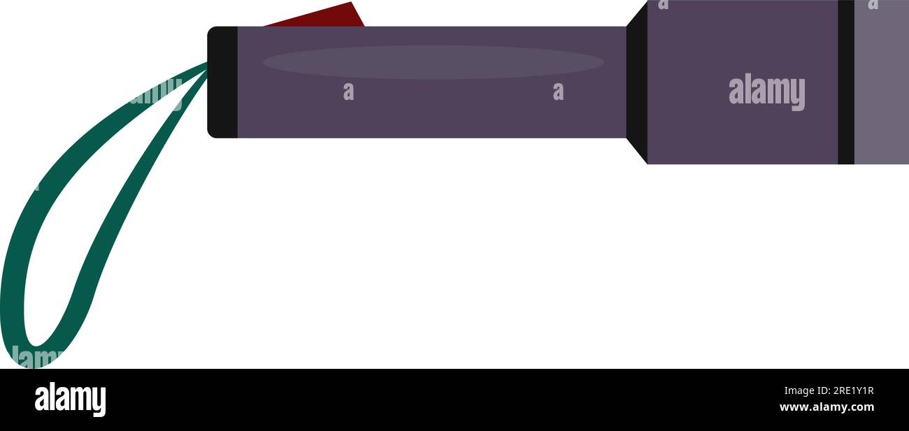 Torcia. Lampada tascabile, luce, torcia Illustrazione Vettoriale