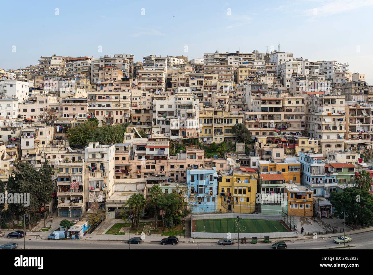 Vista di Tripoli, la seconda città più grande in Libano Foto Stock