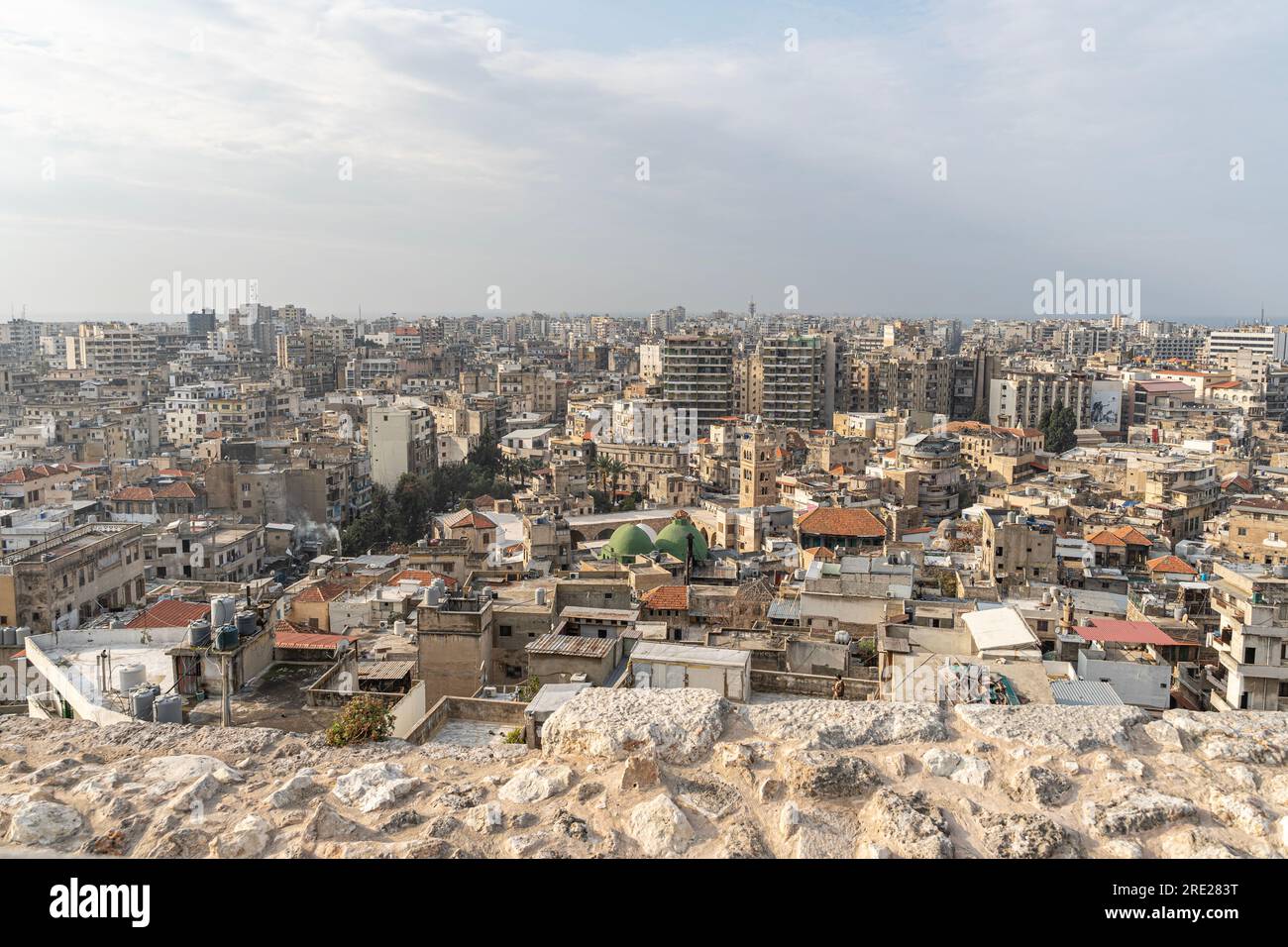 Vista di Tripoli, la seconda città più grande in Libano Foto Stock