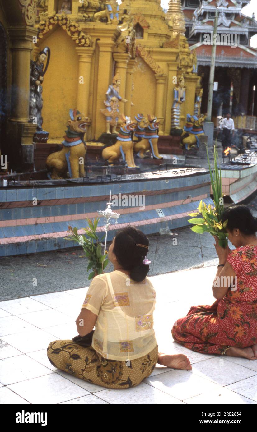 Immagini di Myanmar, Birmania e Thailandia del 1995. Foto Stock