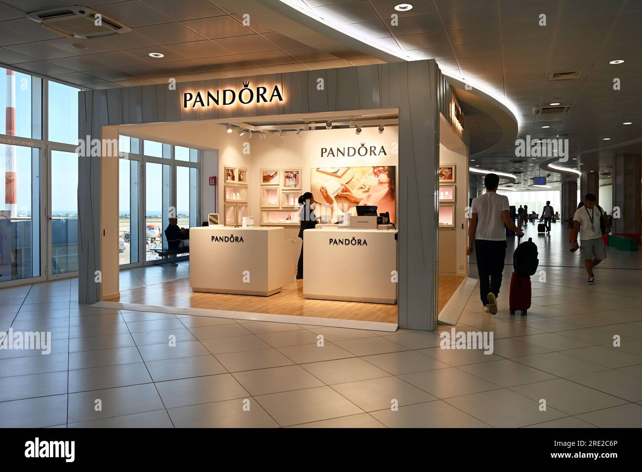 Pandora Jewellery Duty Free Shop Foto Stock